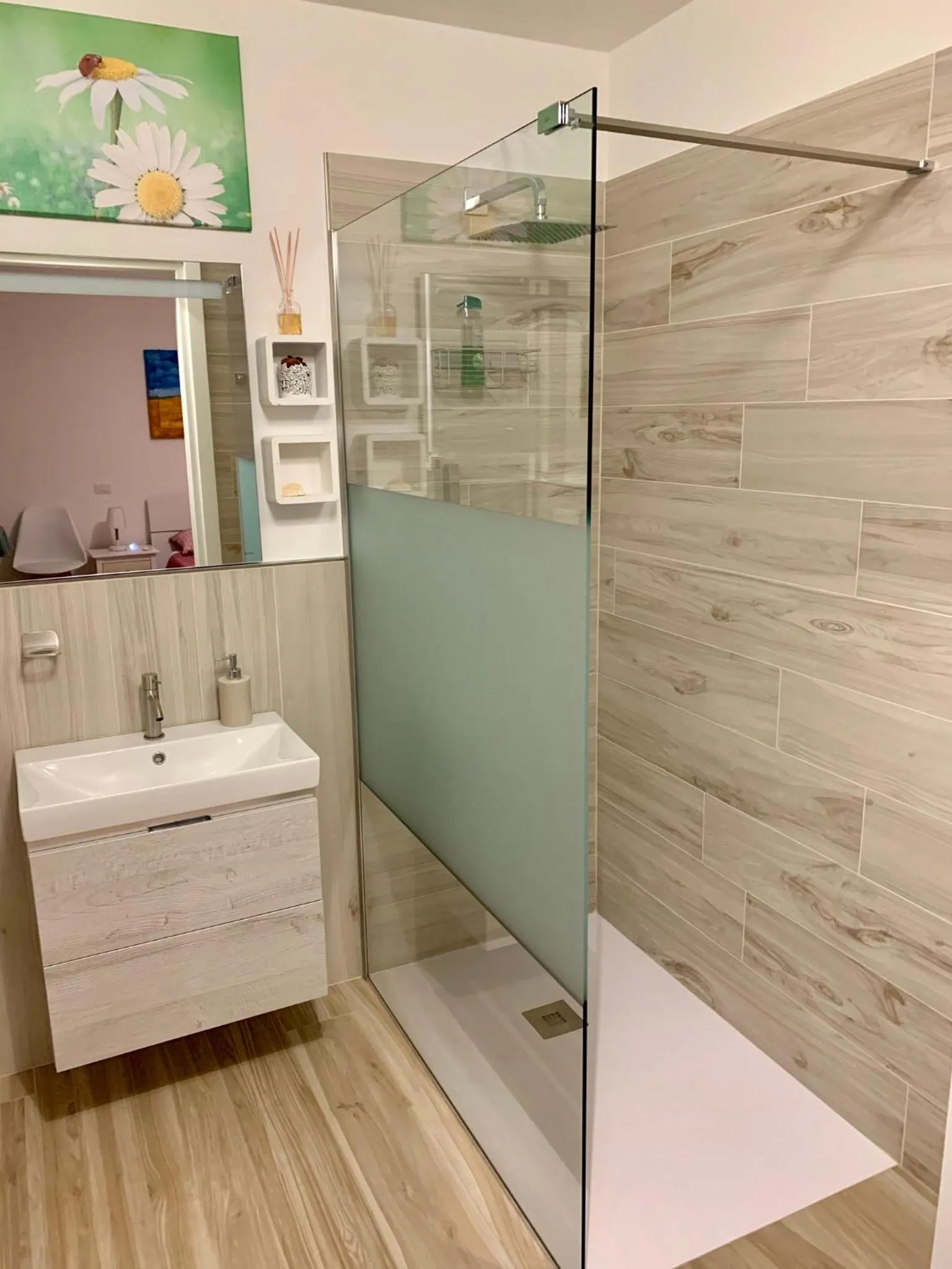 Shower in B&B La Casa Del Sole