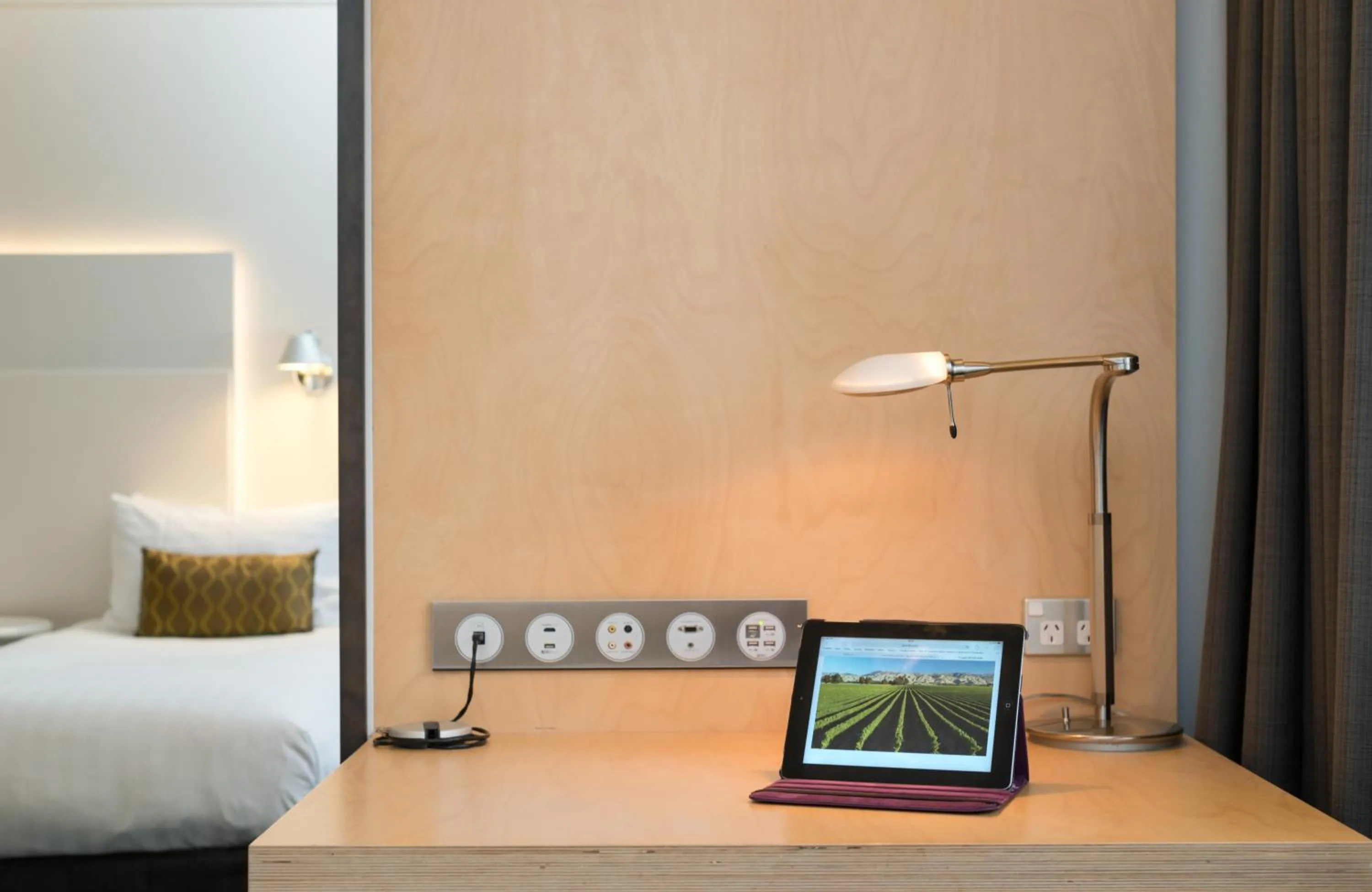 Decorative detail, Bed in Scenic Hotel Marlborough