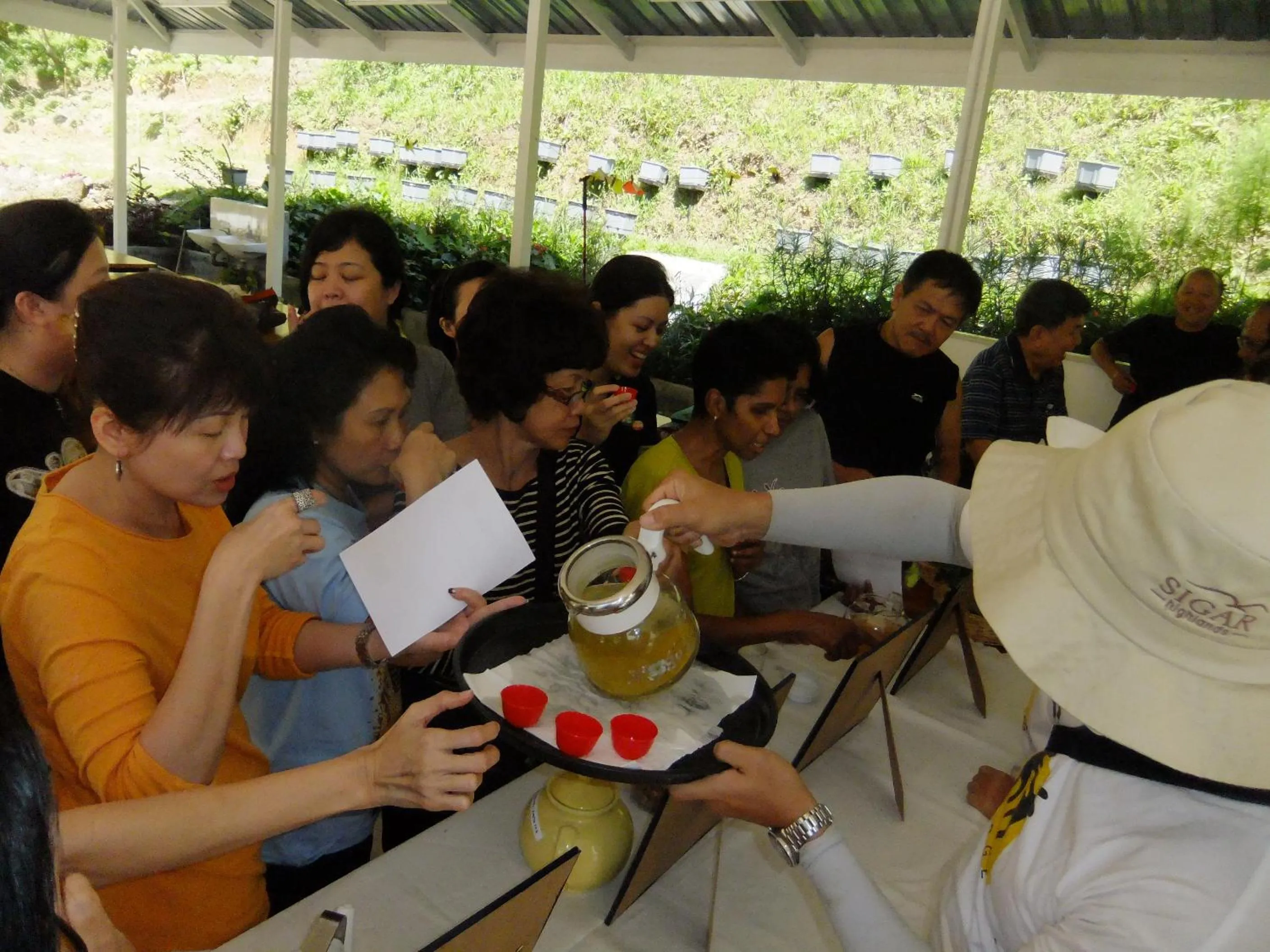group of guests in Moonriver Lodge
