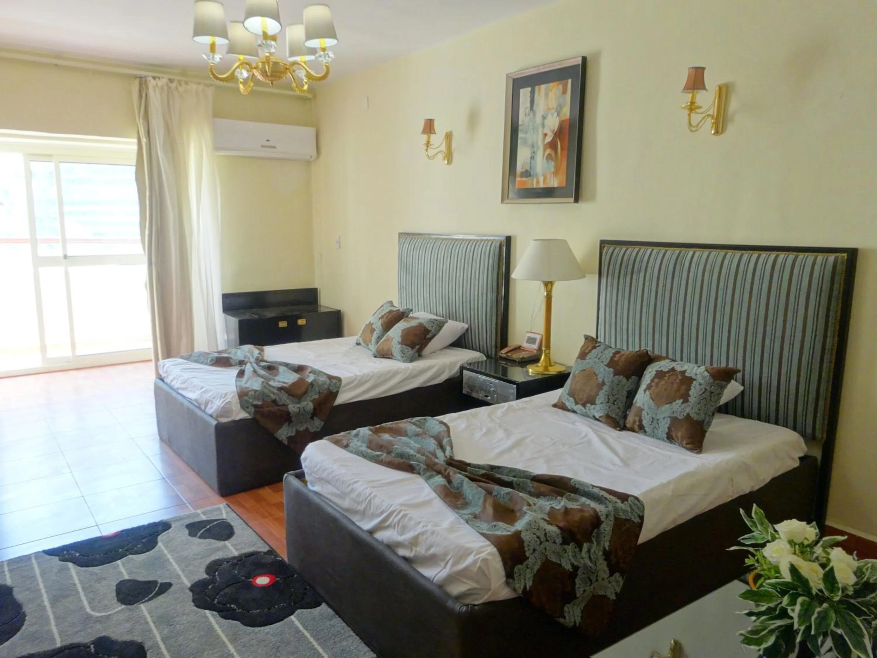 Bed in Indiana Hotel