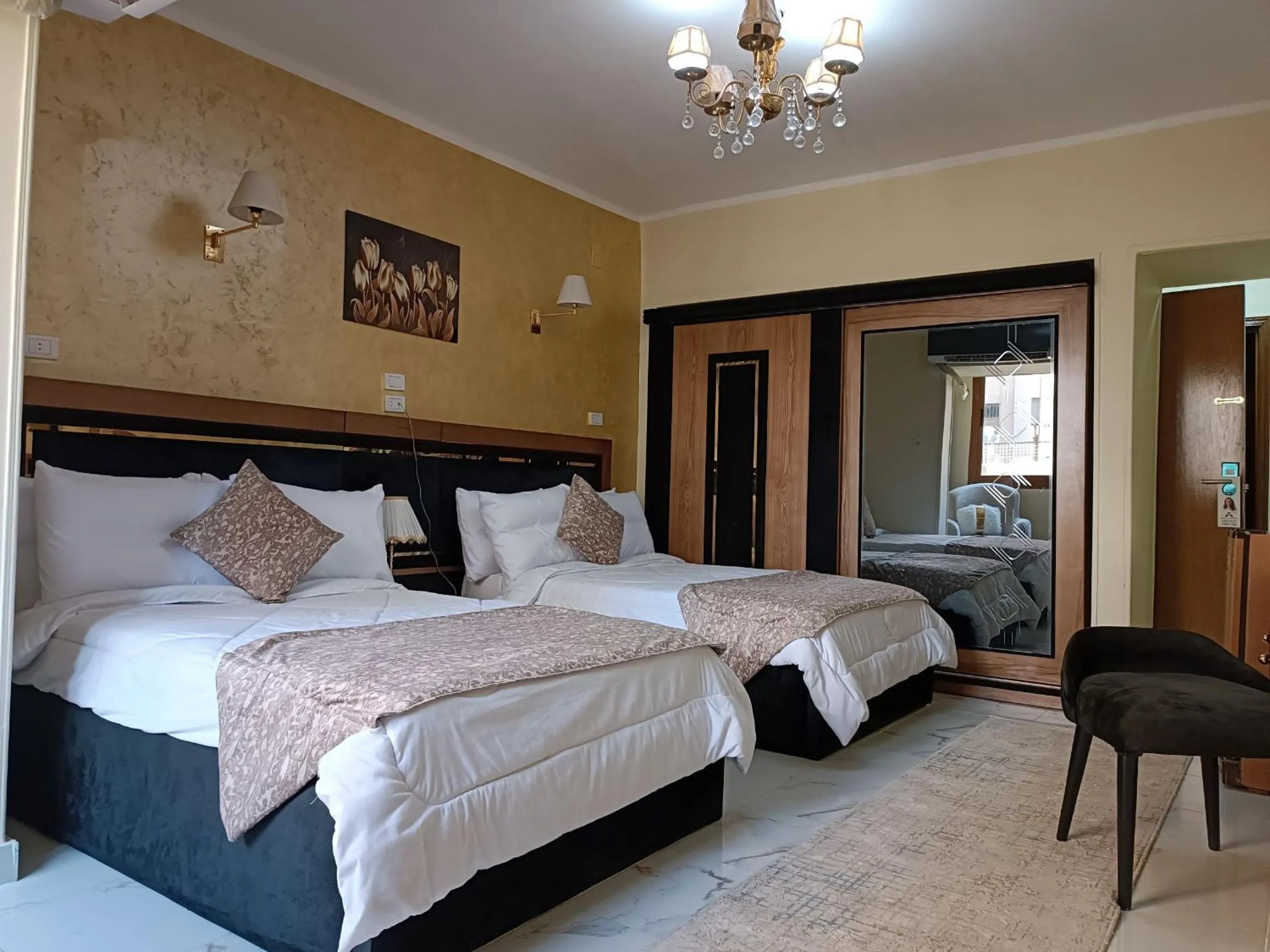 Bed in Indiana Hotel