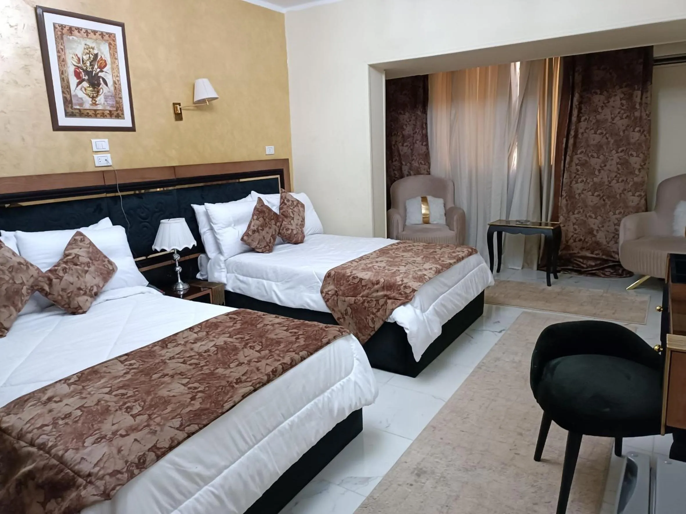 Bed in Indiana Hotel