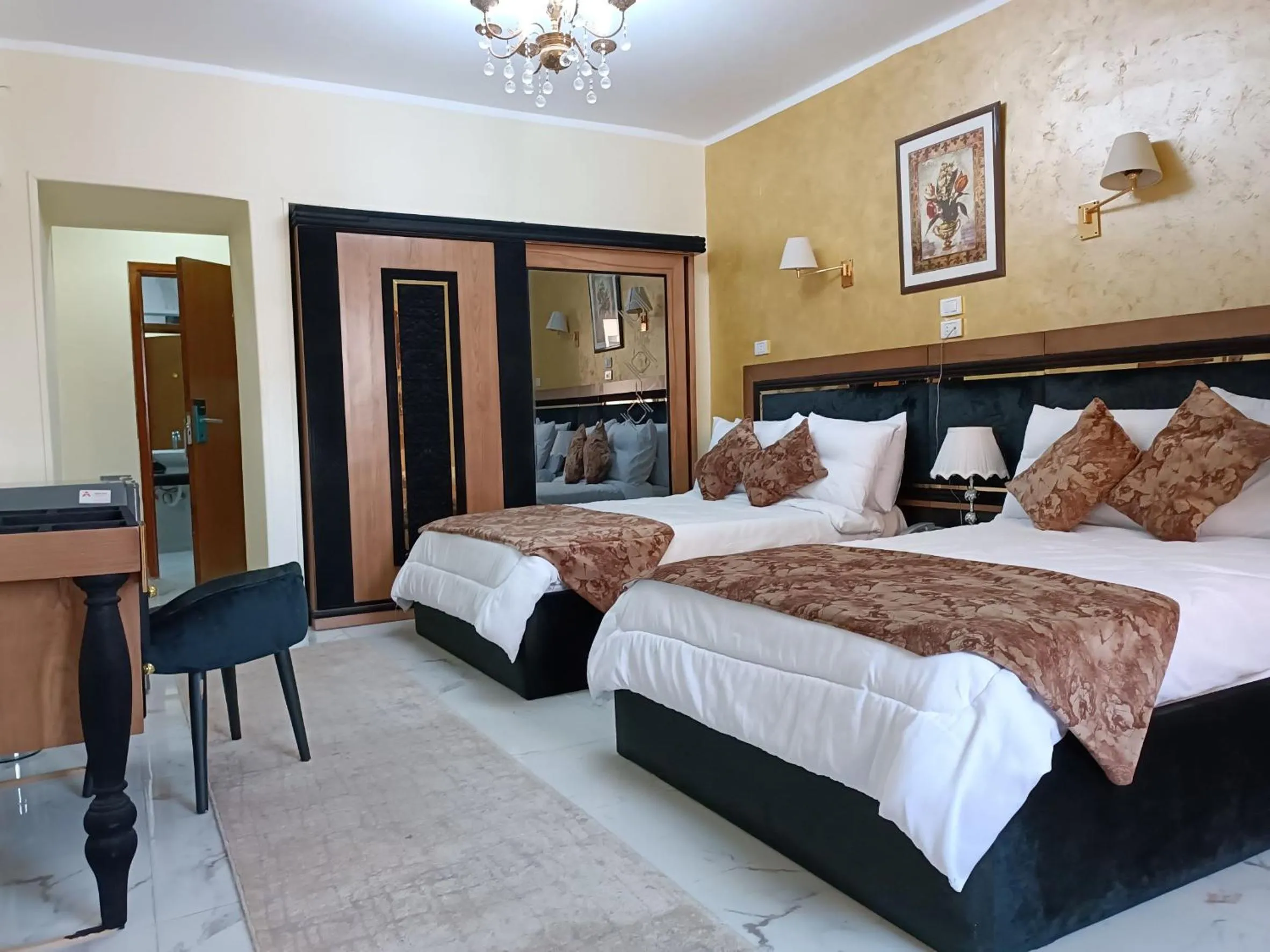 Bed in Indiana Hotel