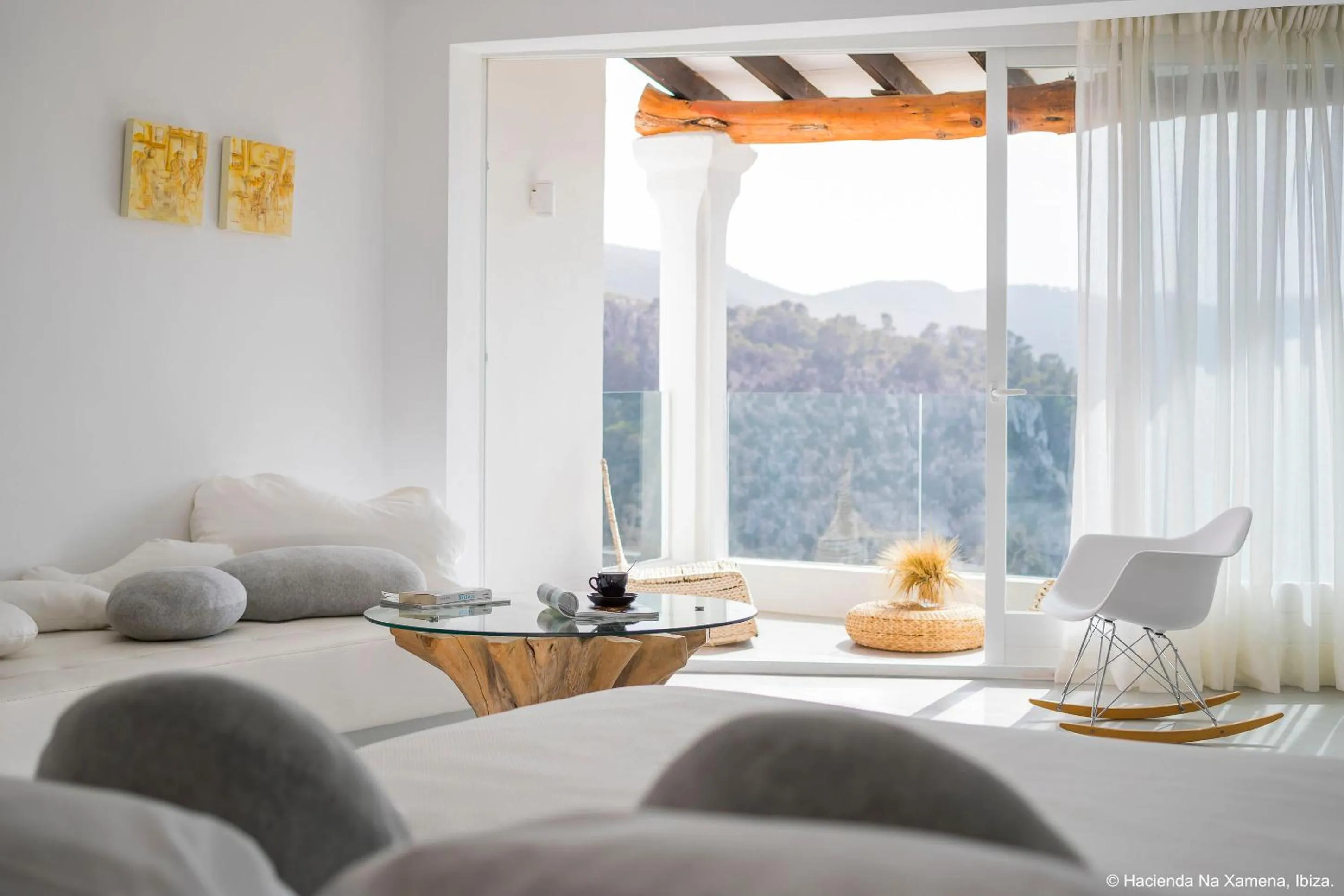 Bed in Hacienda Na Xamena, Ibiza