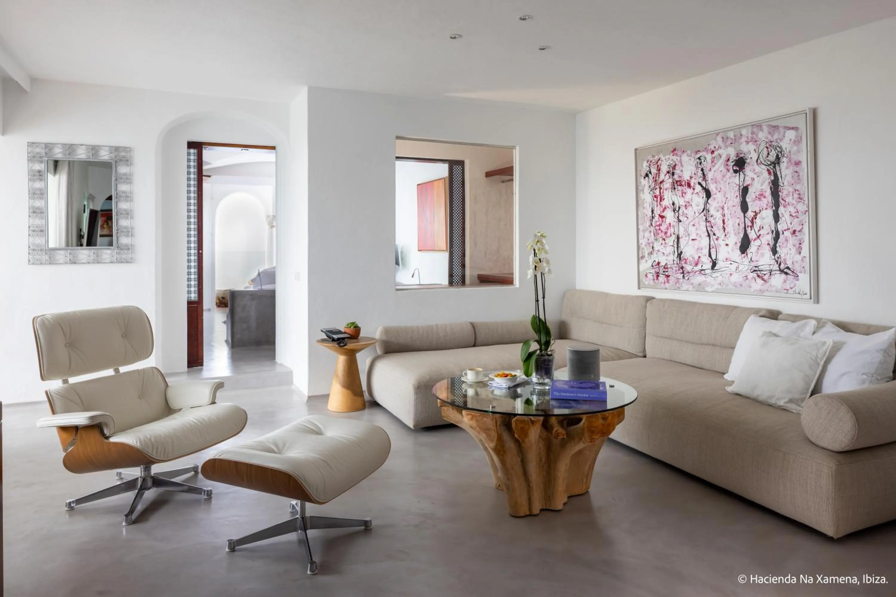 Living room in Hacienda Na Xamena, Ibiza