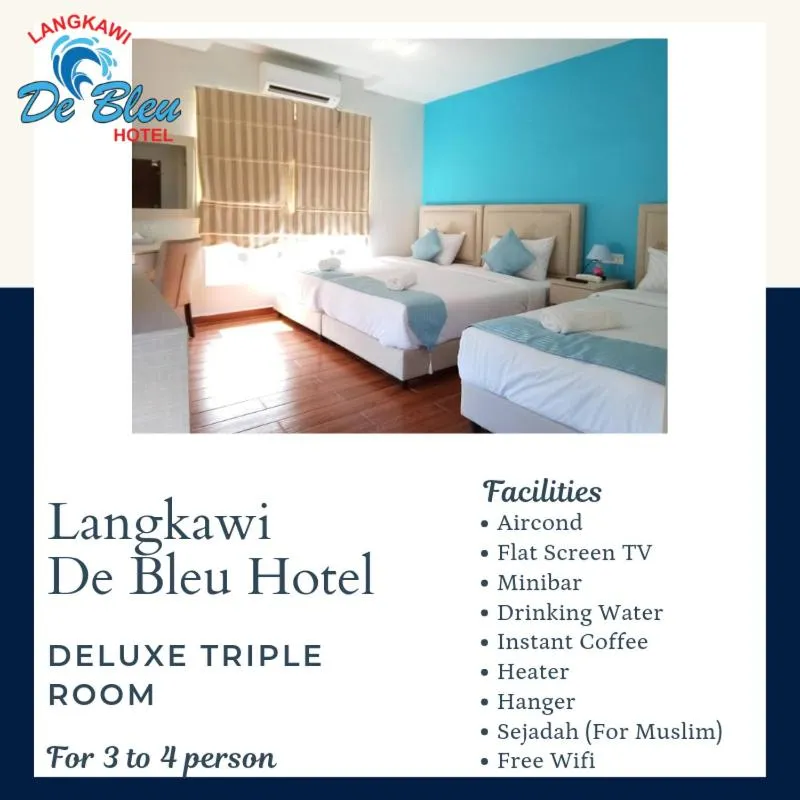 Bed in Langkawi De Bleu Hotel