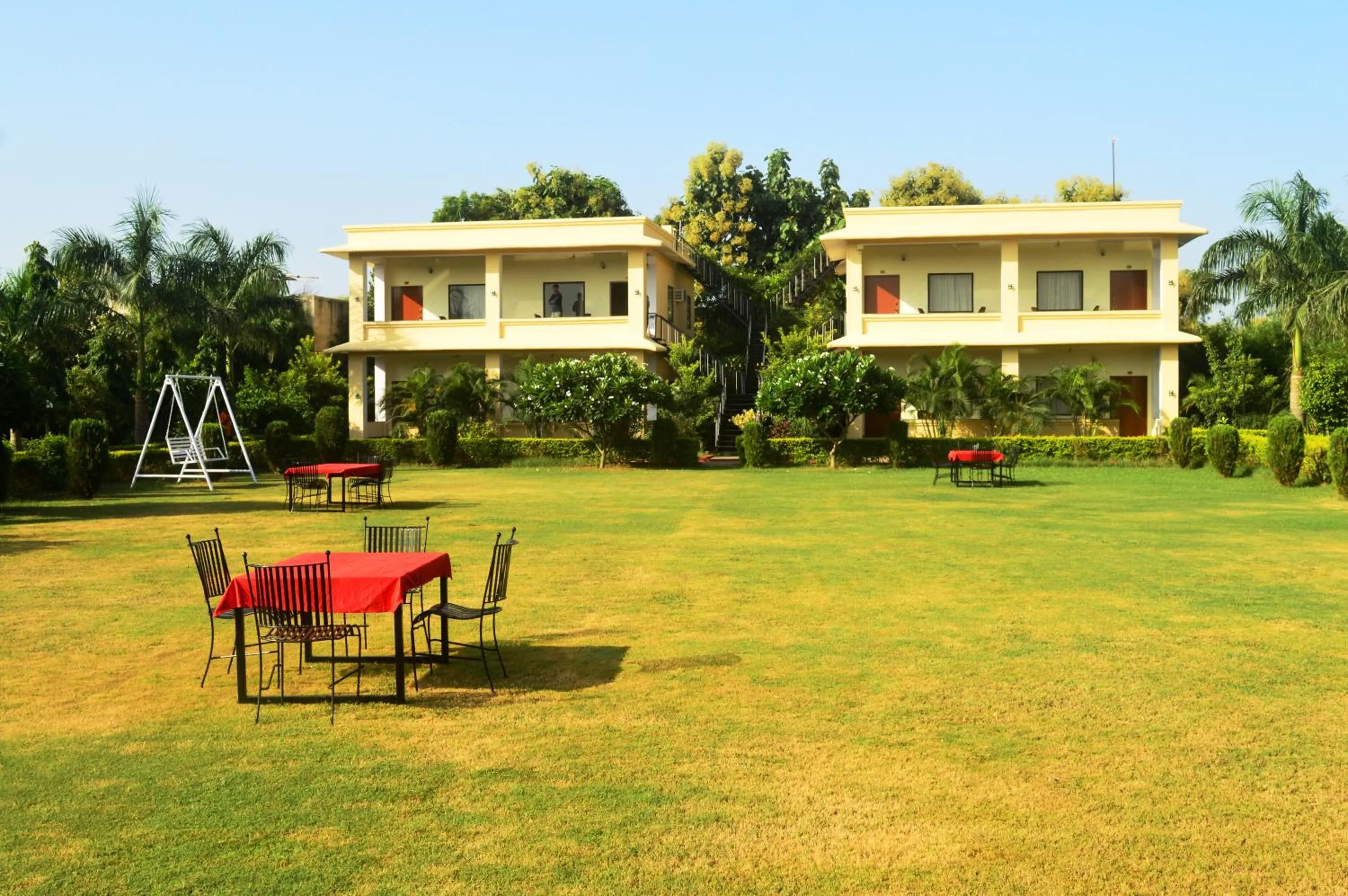 Garden view in Motibagh Resort
