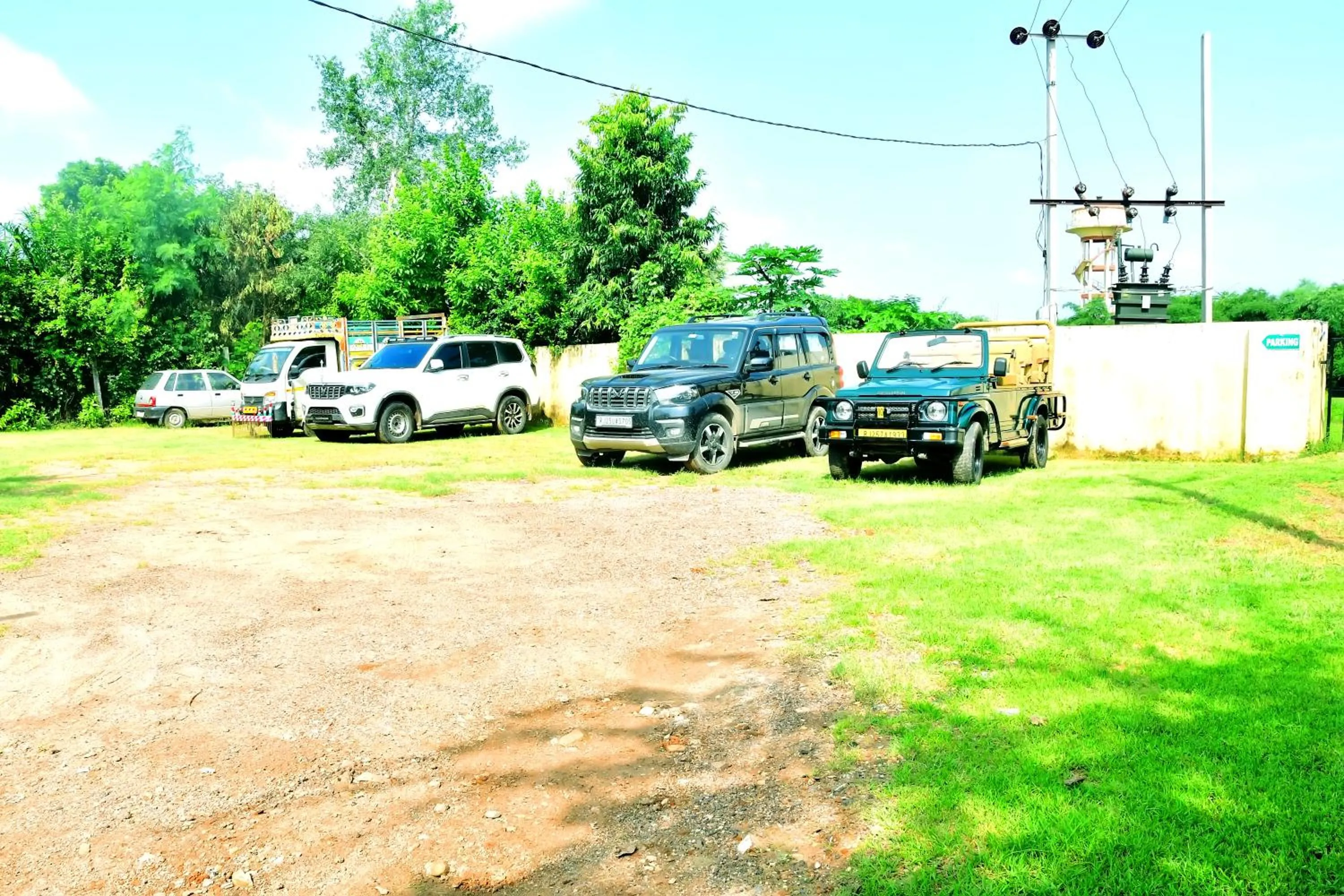 Parking in Motibagh Resort
