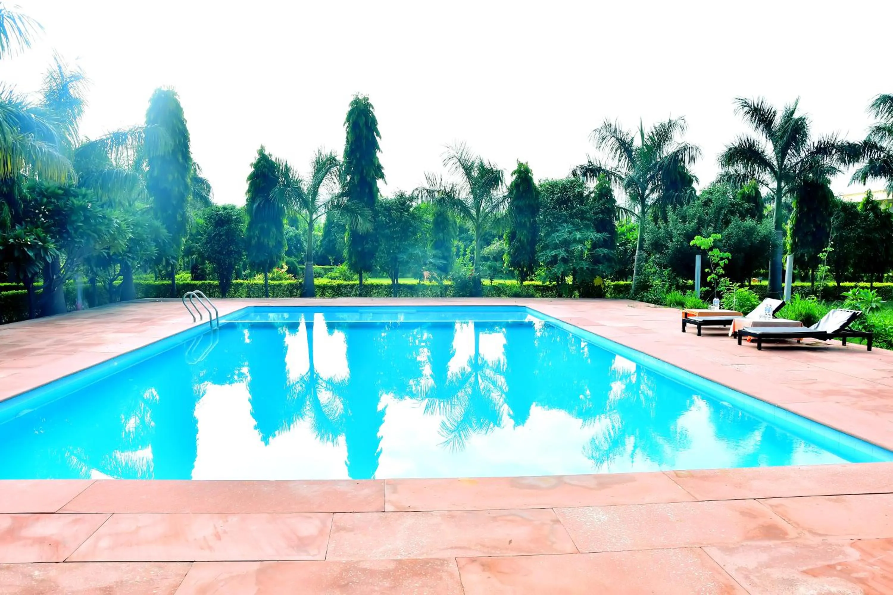 Pool view in Motibagh Resort