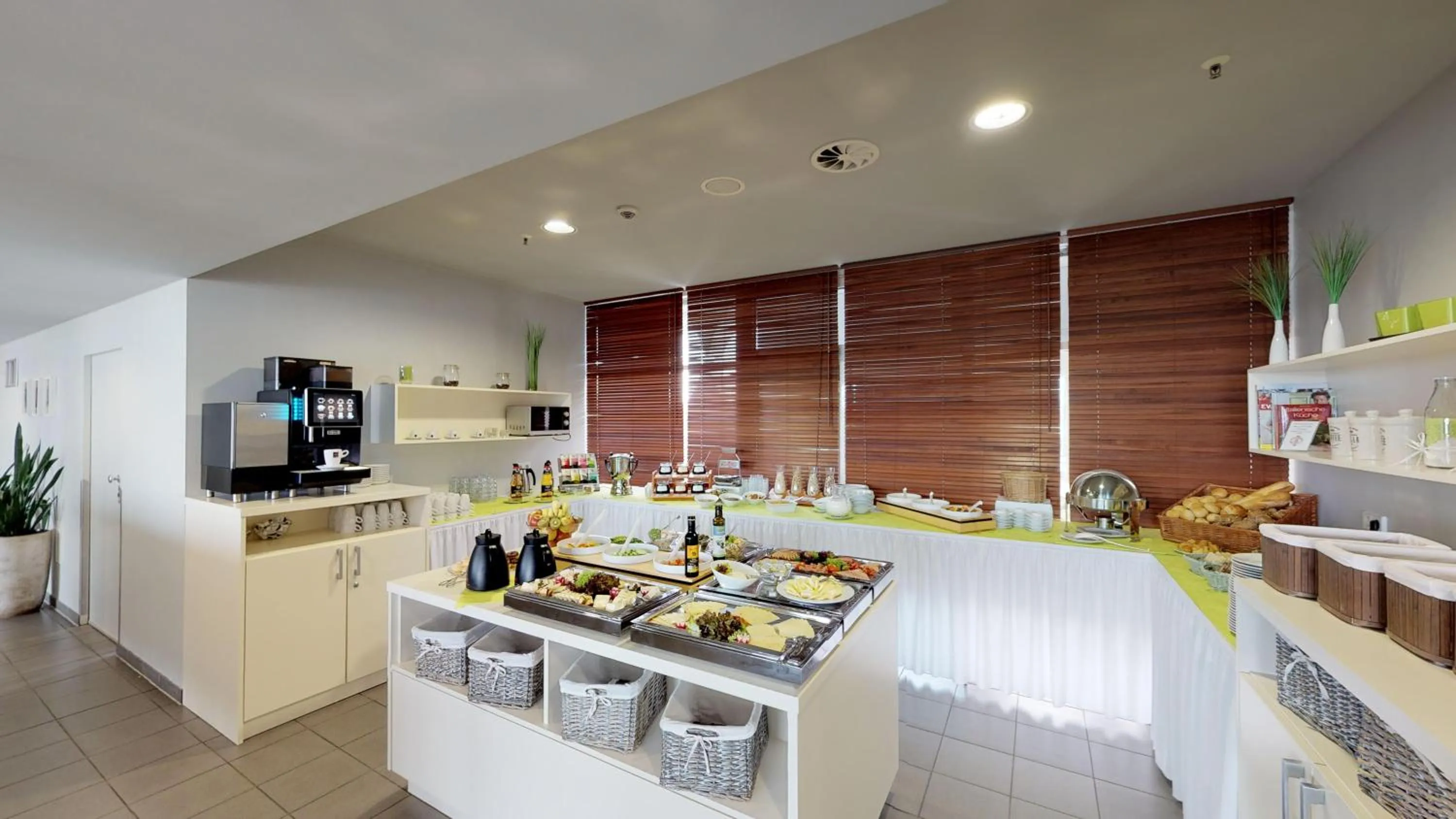 Buffet breakfast in Biendo Hotel