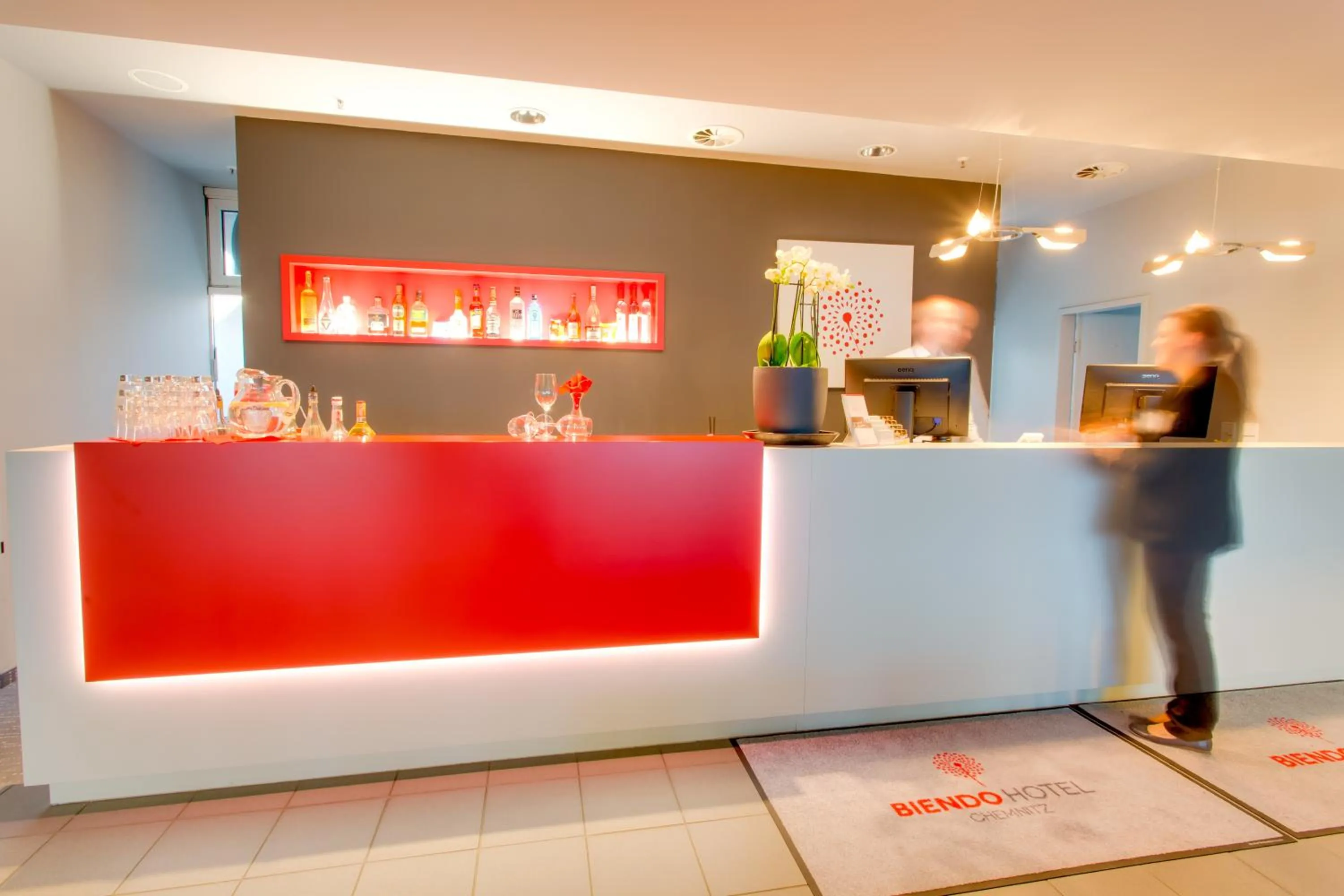 Lobby or reception in Biendo Hotel