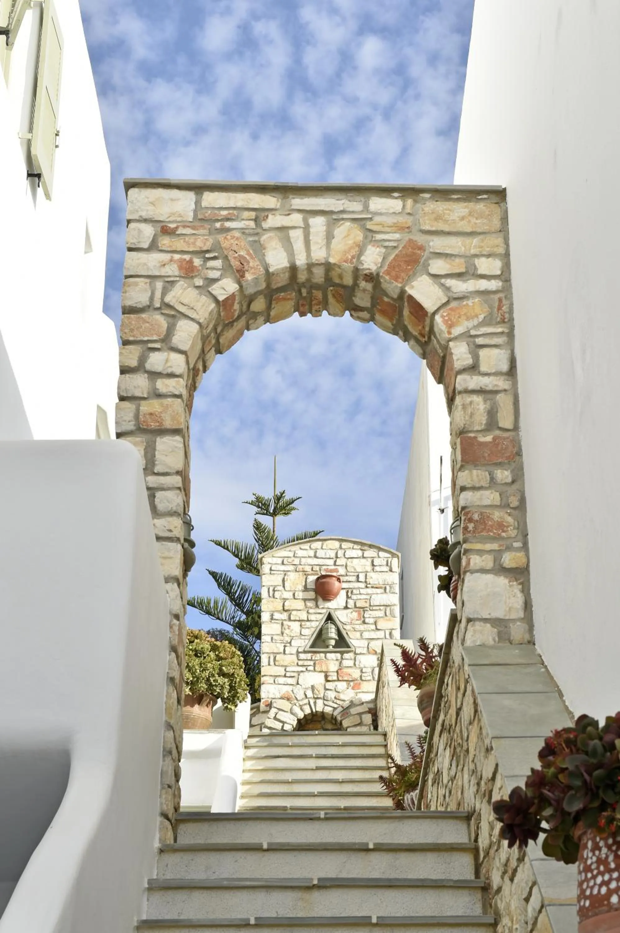 Facade/entrance in Hara Studios and Apartments