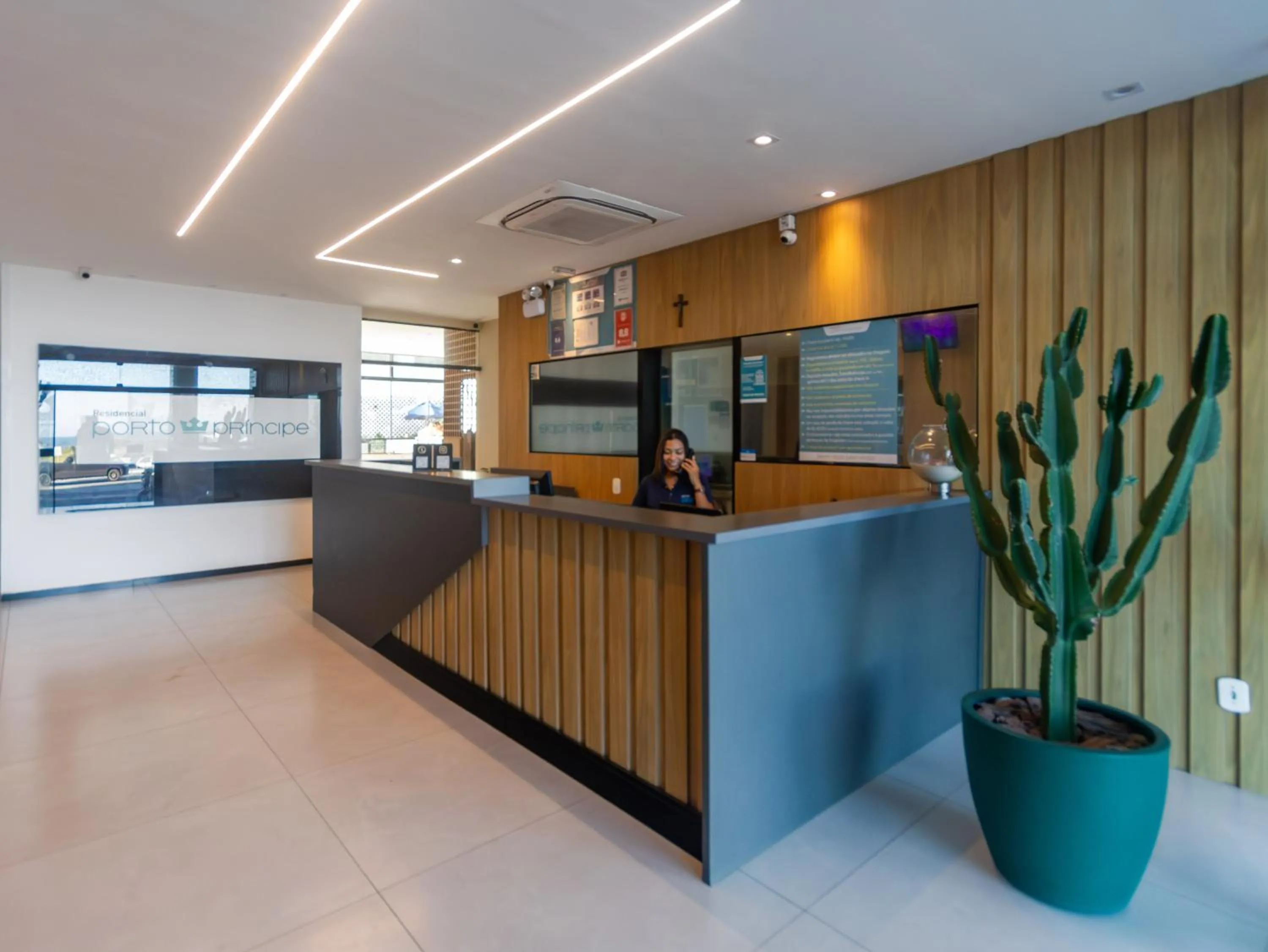 Lobby or reception in Apart Hotel Porto Príncipe