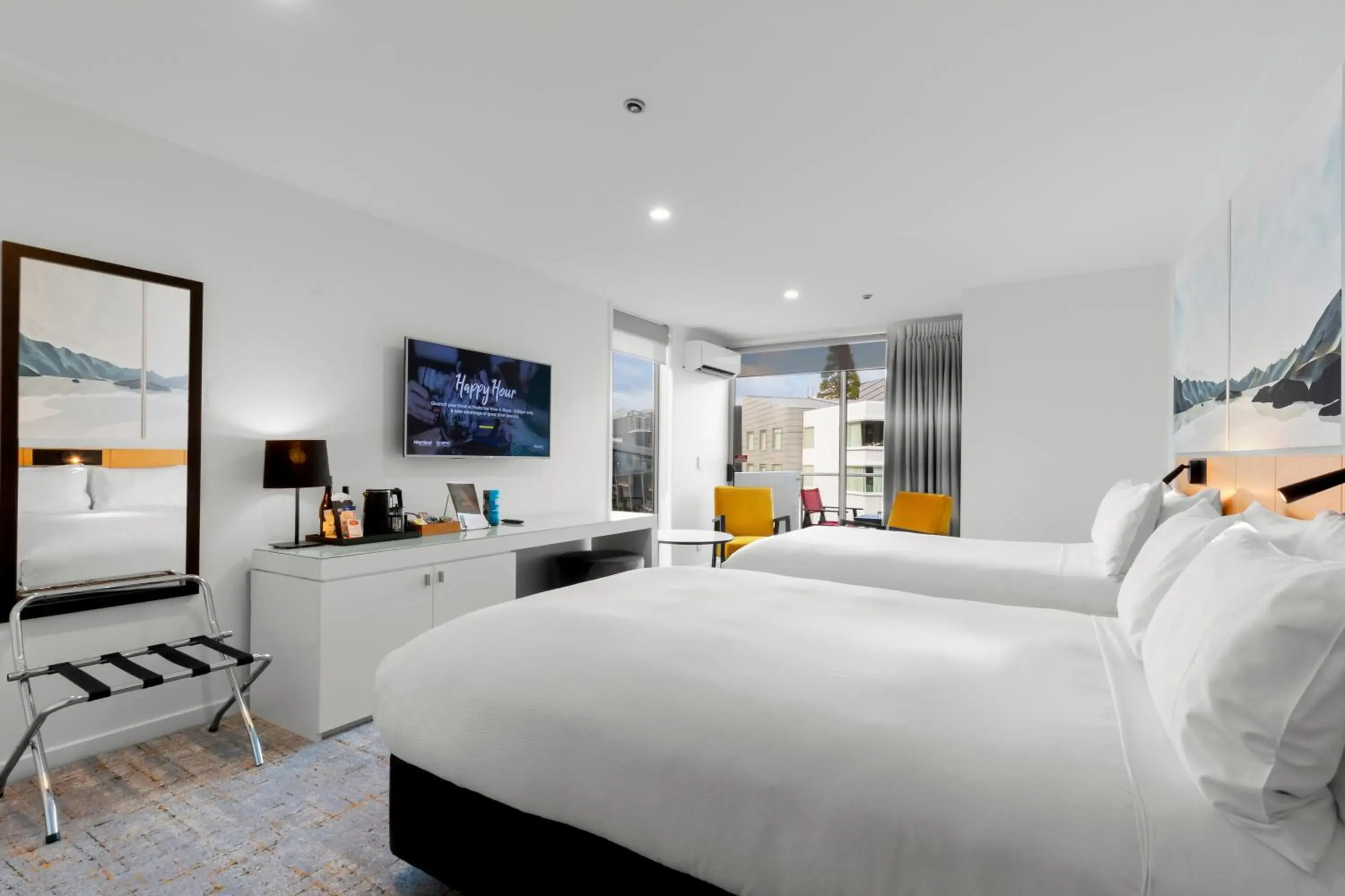 Superior Room with Two Double Beds – Mountain View in Scenic Suites Queenstown Superior Room with Two Double Beds – Mountain View in Scenic Suites Queenstown