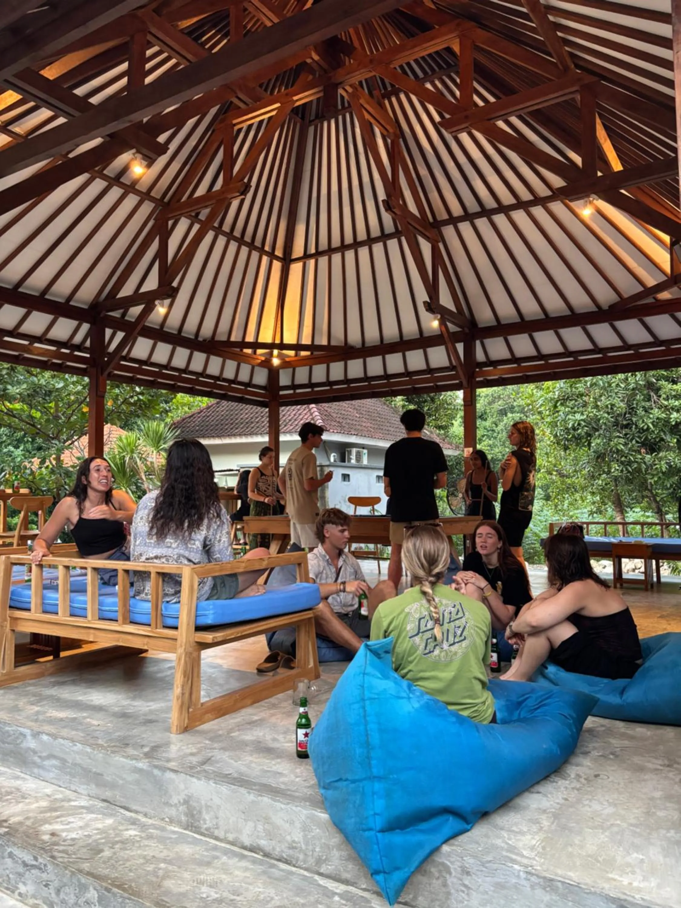 People in Castaway Island Hostel