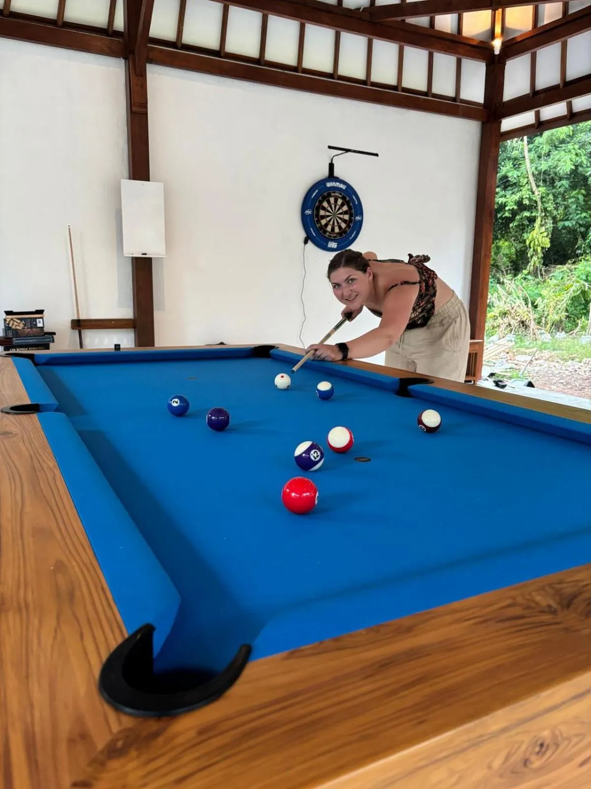Billiard in Castaway Island Hostel