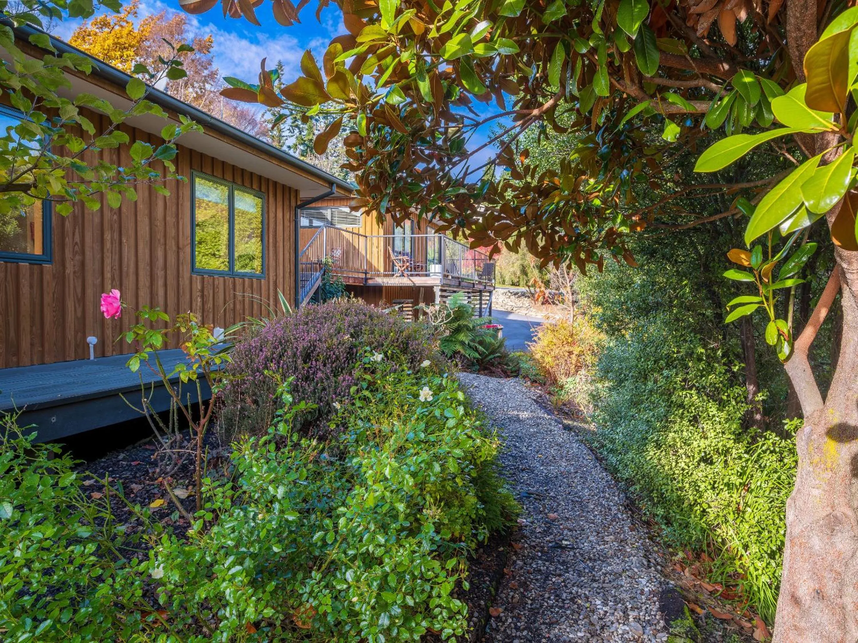 Garden in Wanaka Springs Lodge