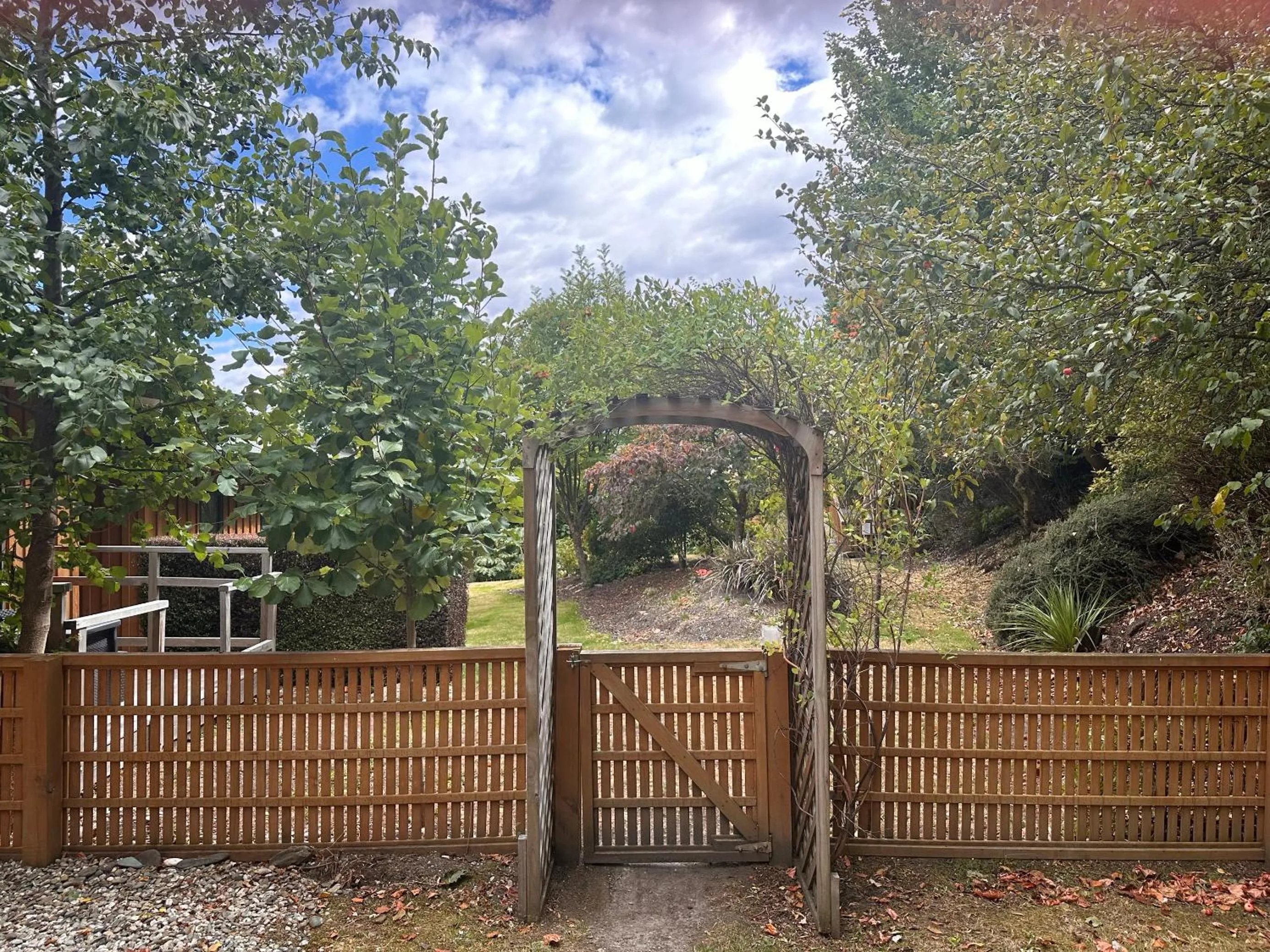Garden in Wanaka Springs Lodge