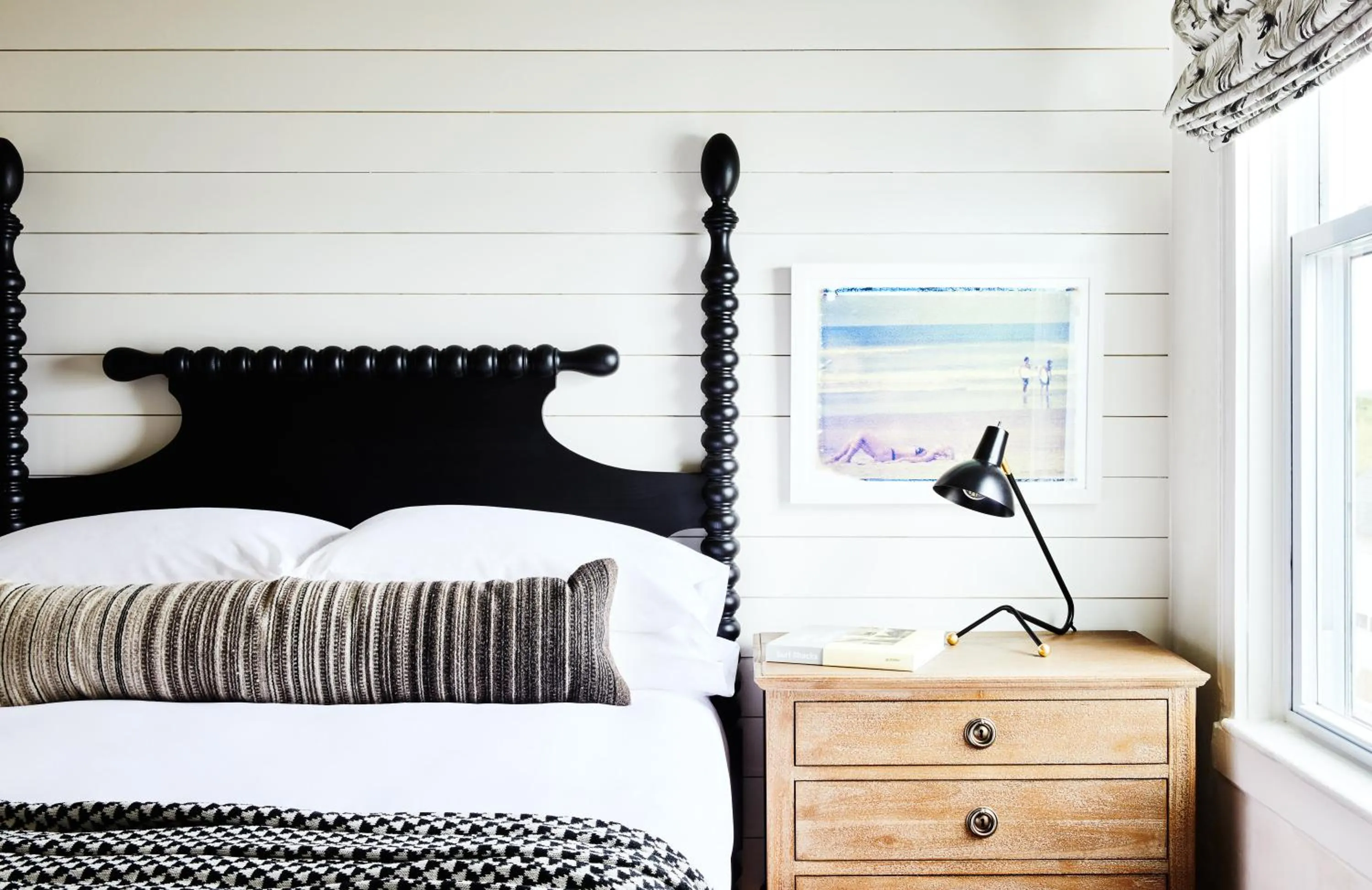 Bed in Block Island Beach House