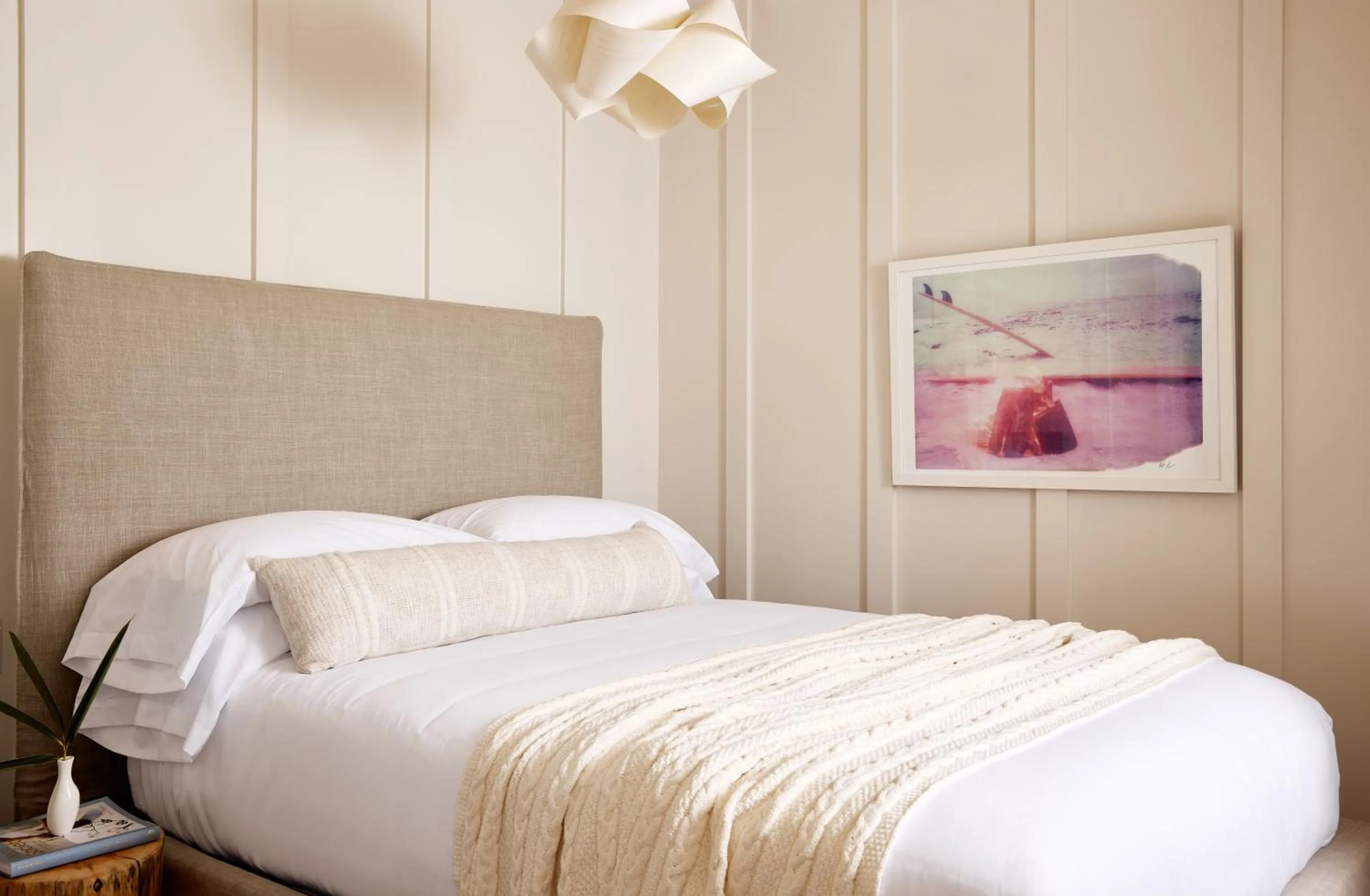 Bed in Block Island Beach House