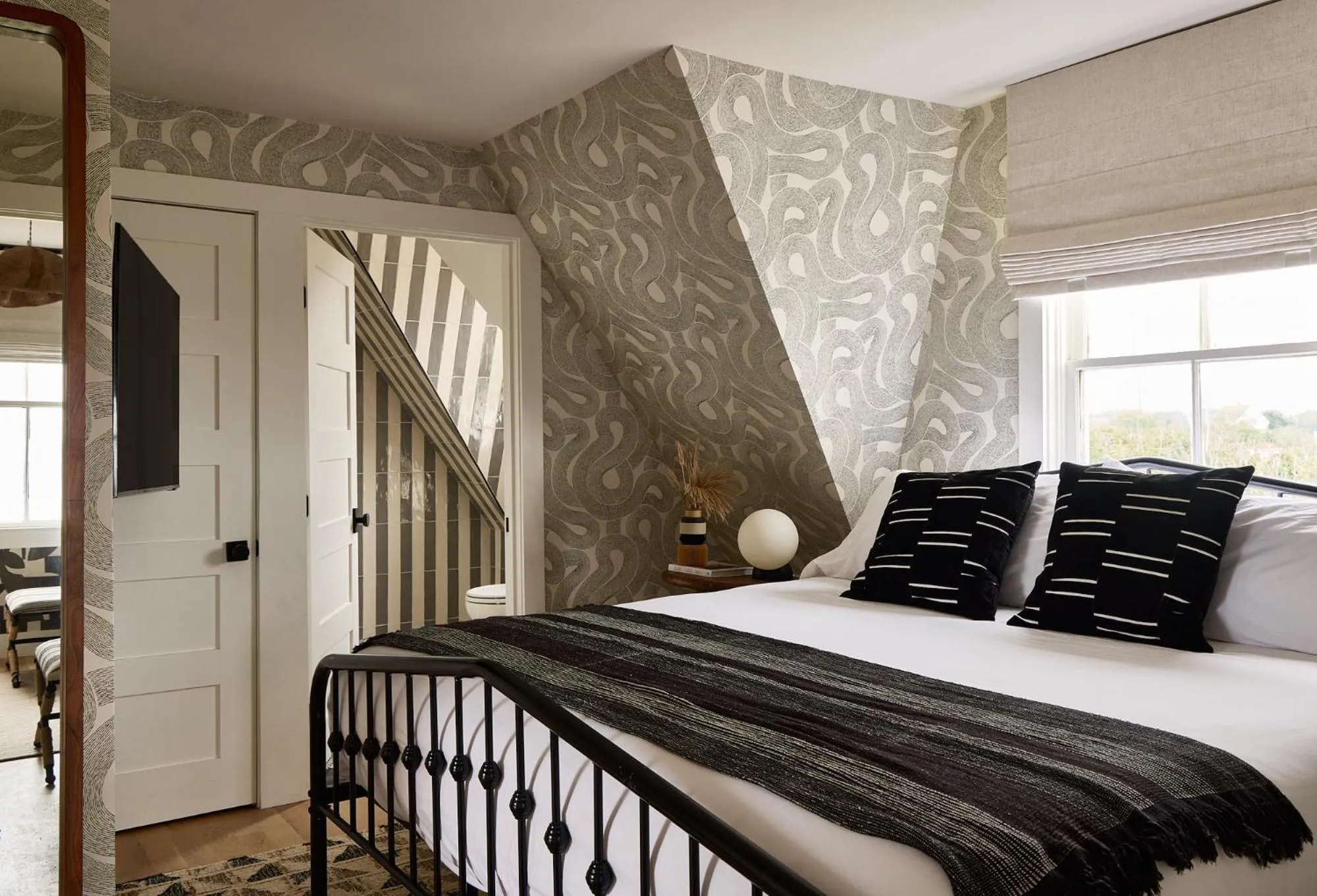 Bed in Block Island Beach House