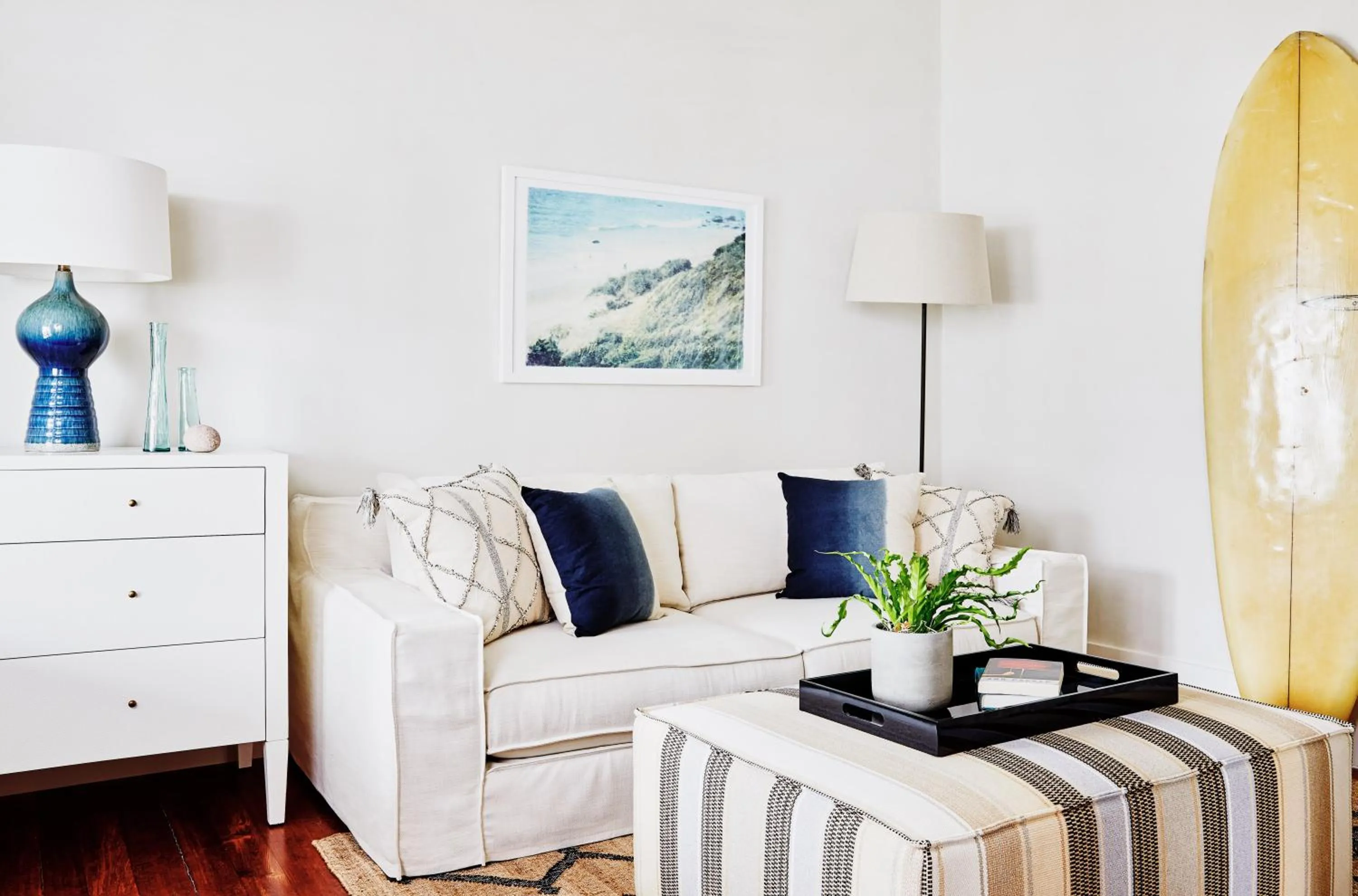 Living room in Block Island Beach House