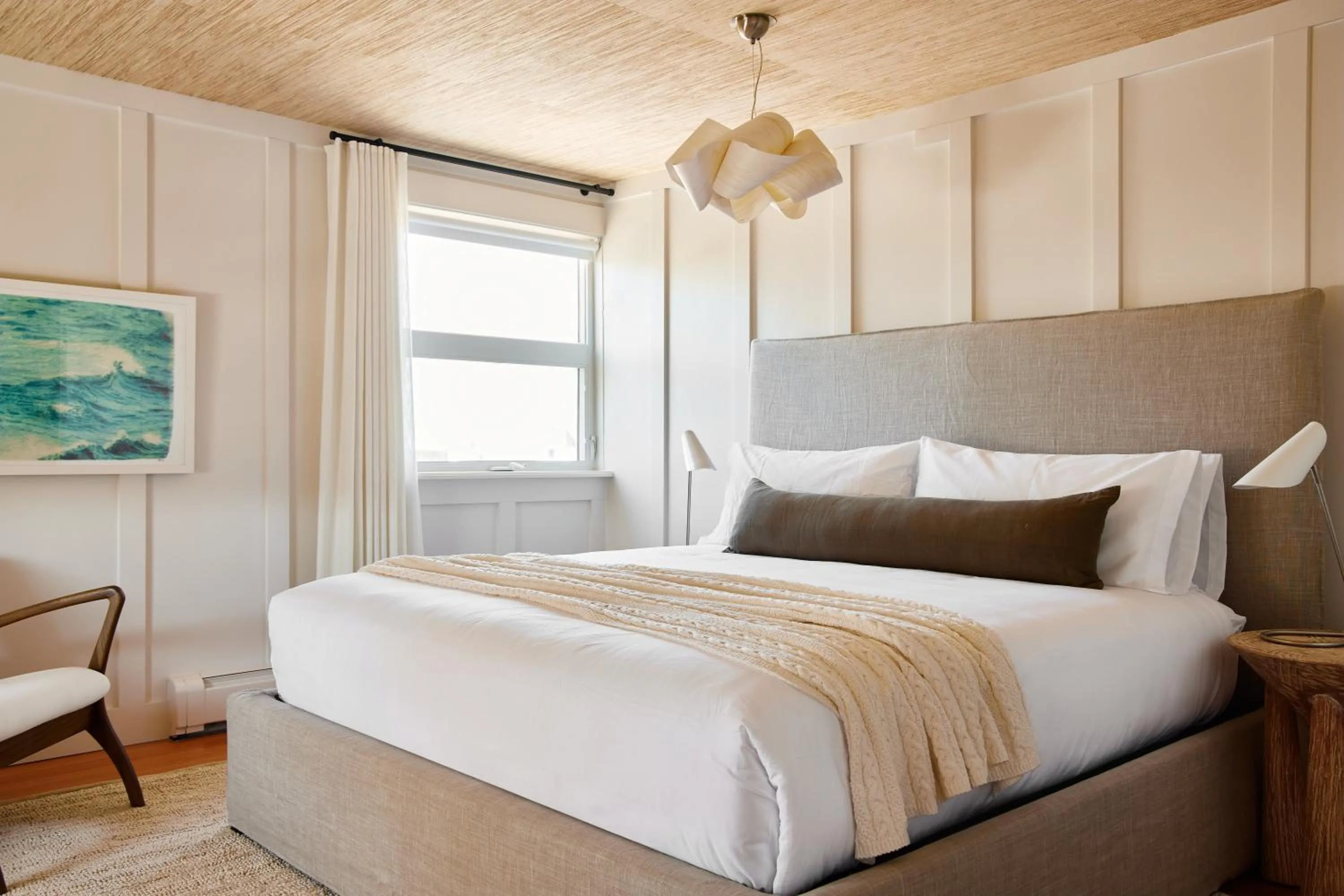 Bed in Block Island Beach House