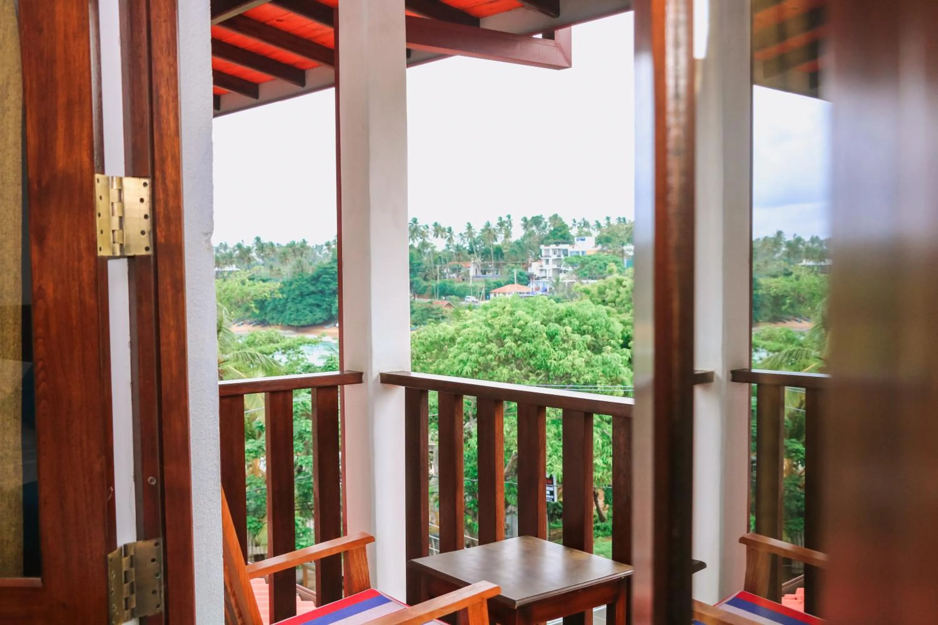 Balcony/Terrace in Seafood Restaurant and Motel