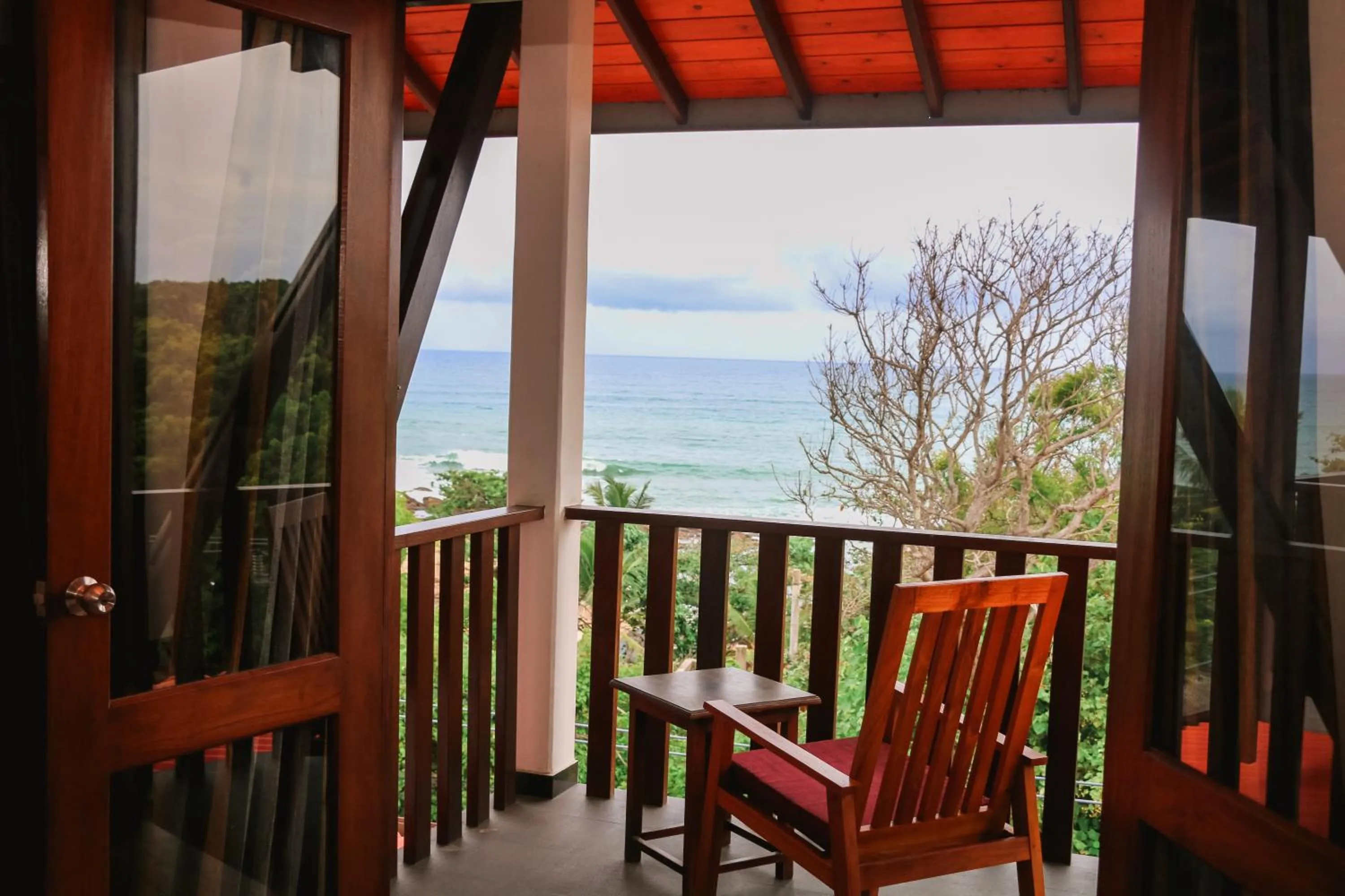 Balcony/Terrace in Seafood Restaurant and Motel