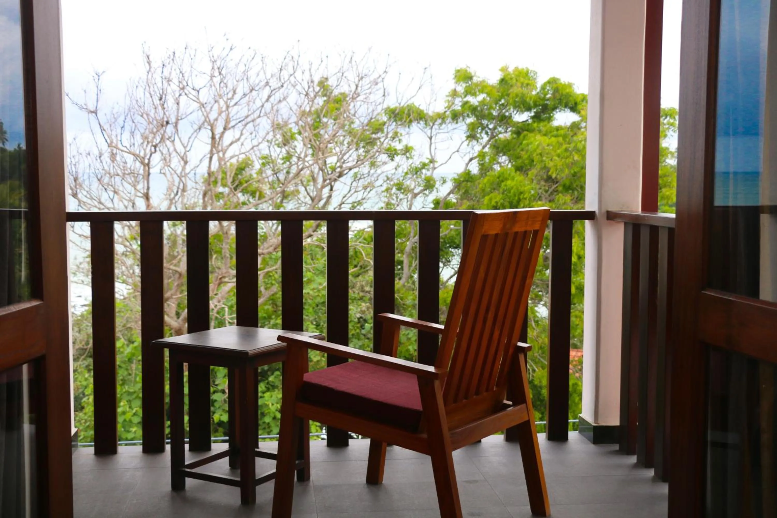 Balcony/Terrace in Seafood Restaurant and Motel