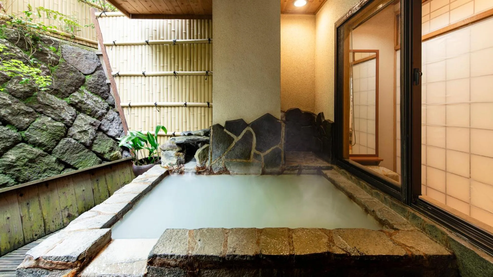 Hot Spring Bath in Unzen Iwaki Ryokan