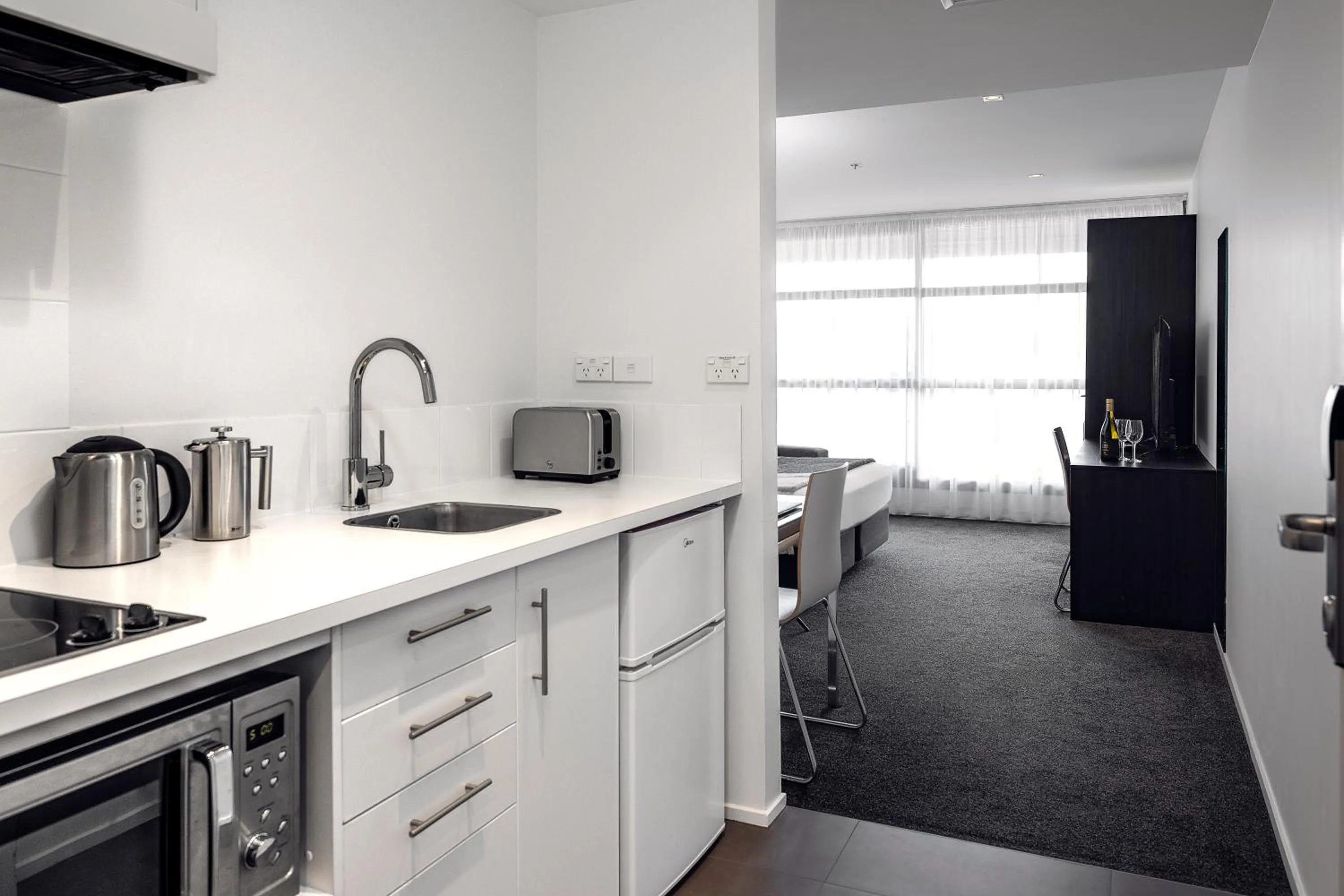 kitchen in Quest Parnell Serviced Apartments