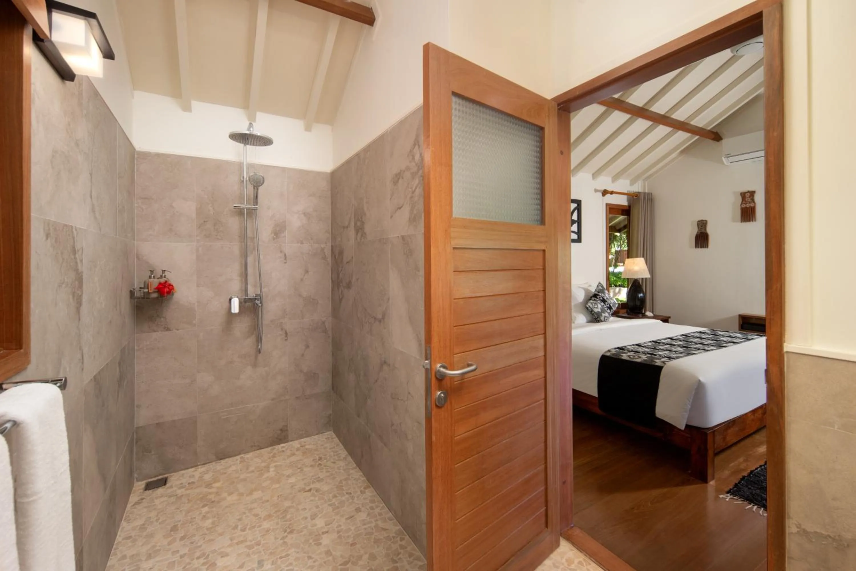 Bed in Sempiak Seaside Resort