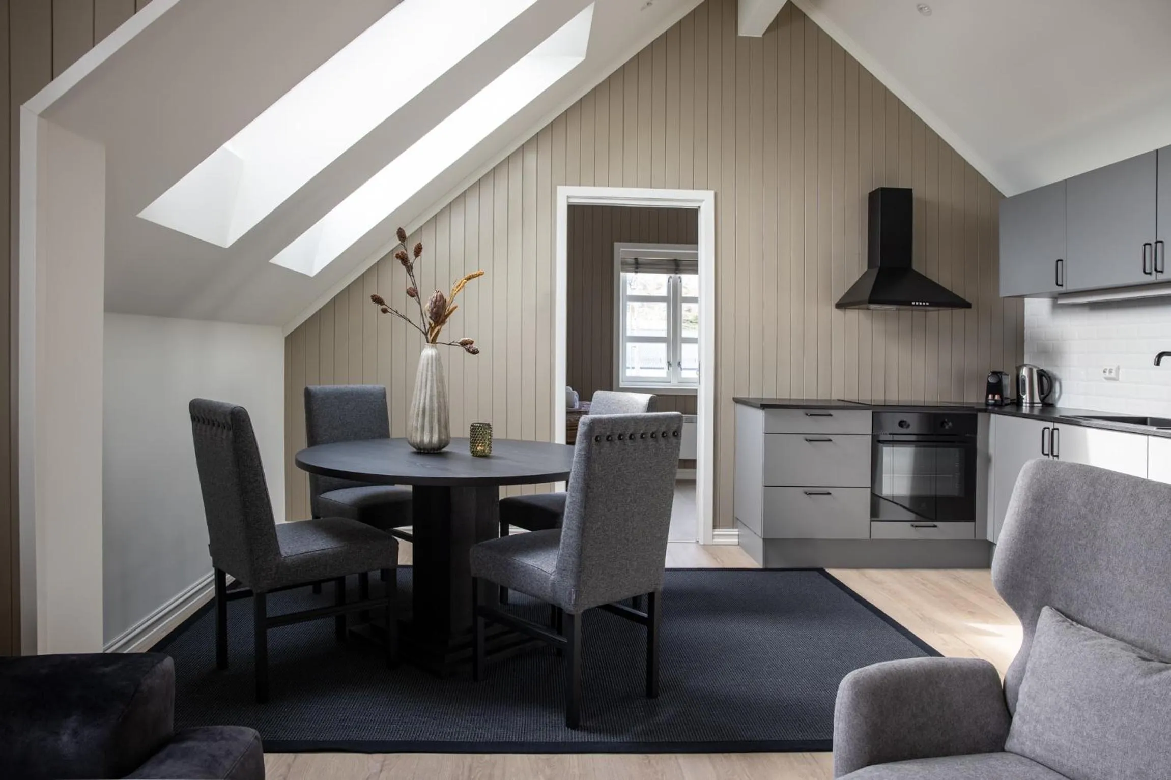 Kitchen or kitchenette in Solsiden Brygge Rorbuer