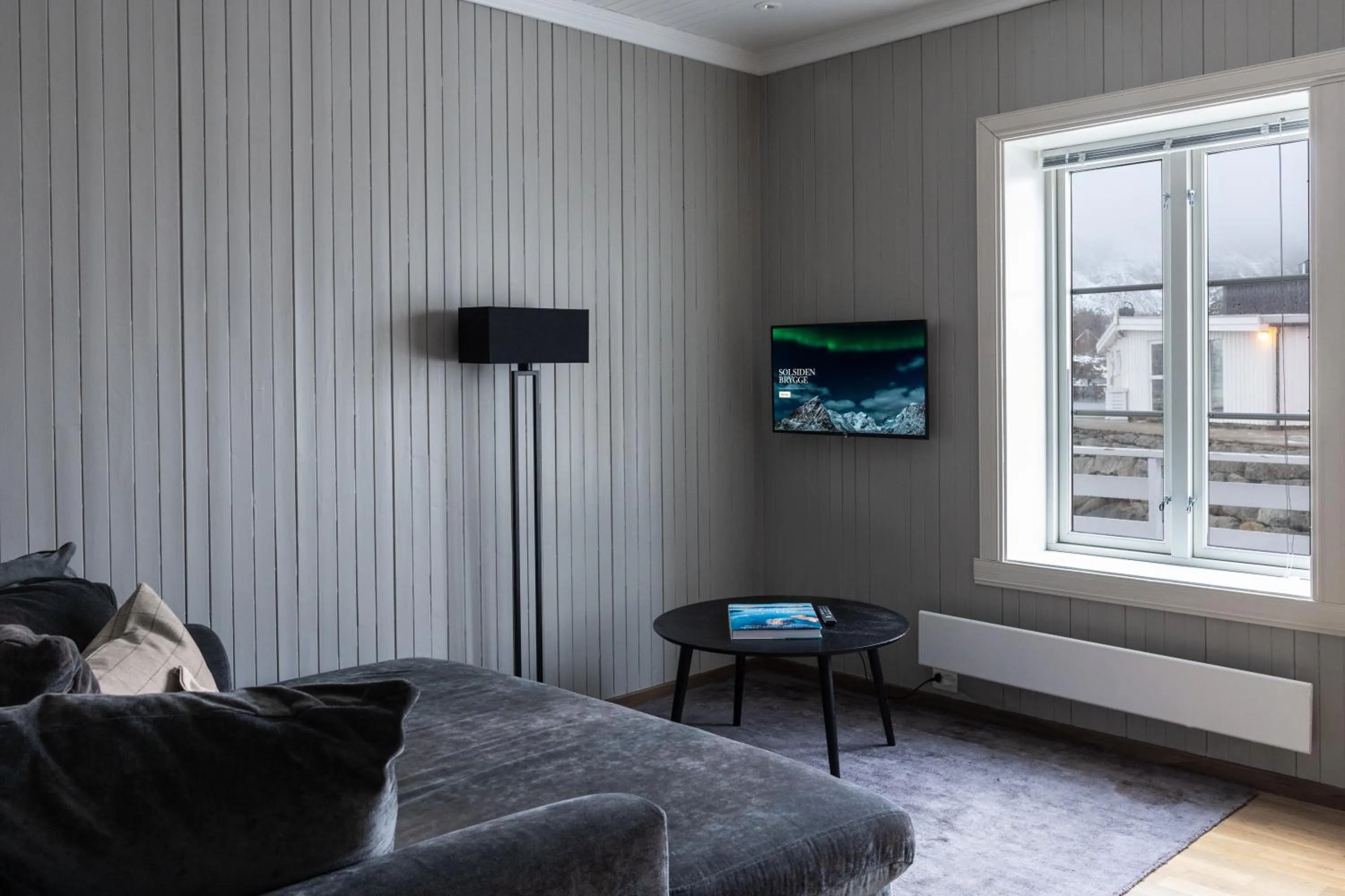Living room in Solsiden Brygge Rorbuer