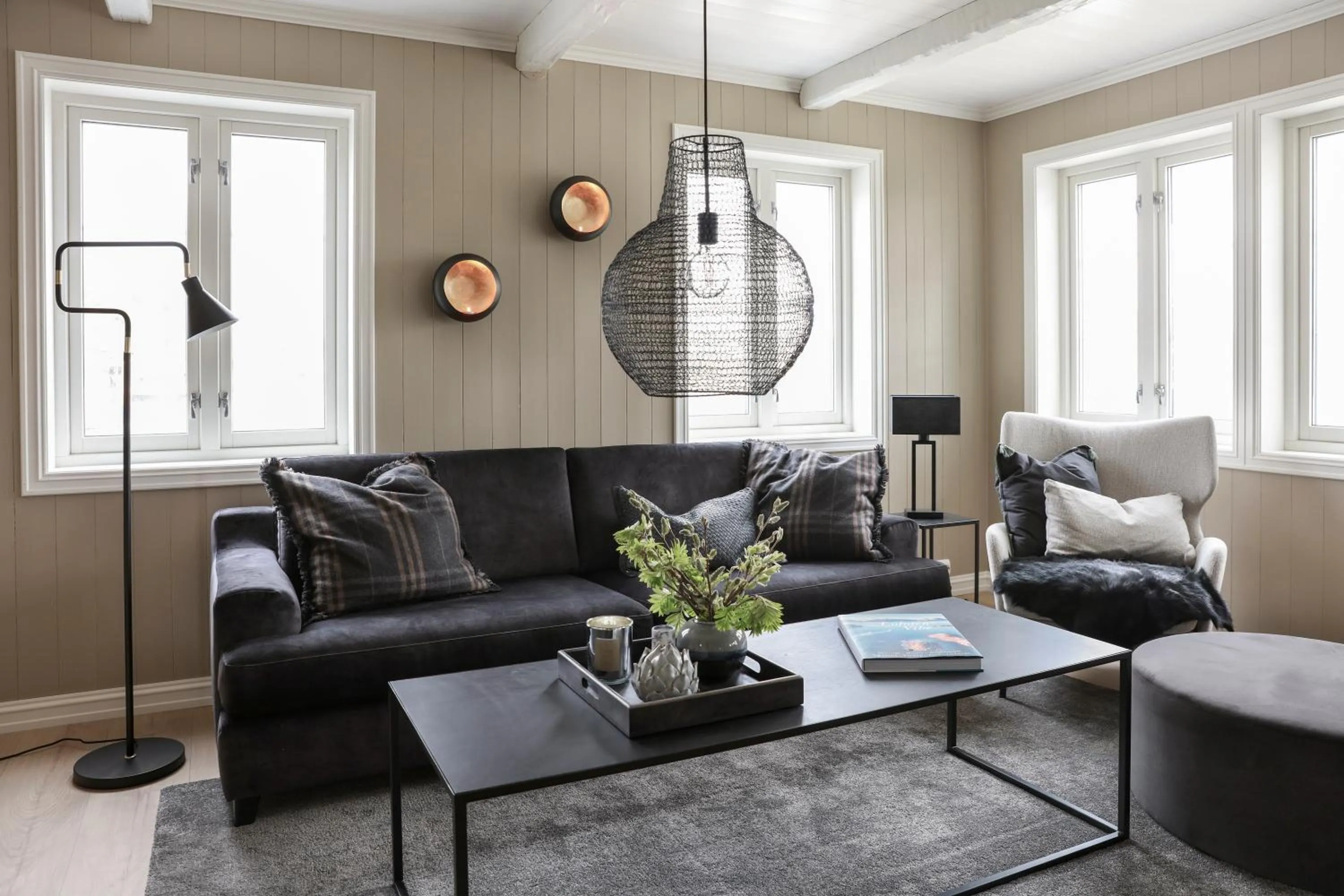 Living room in Solsiden Brygge Rorbuer