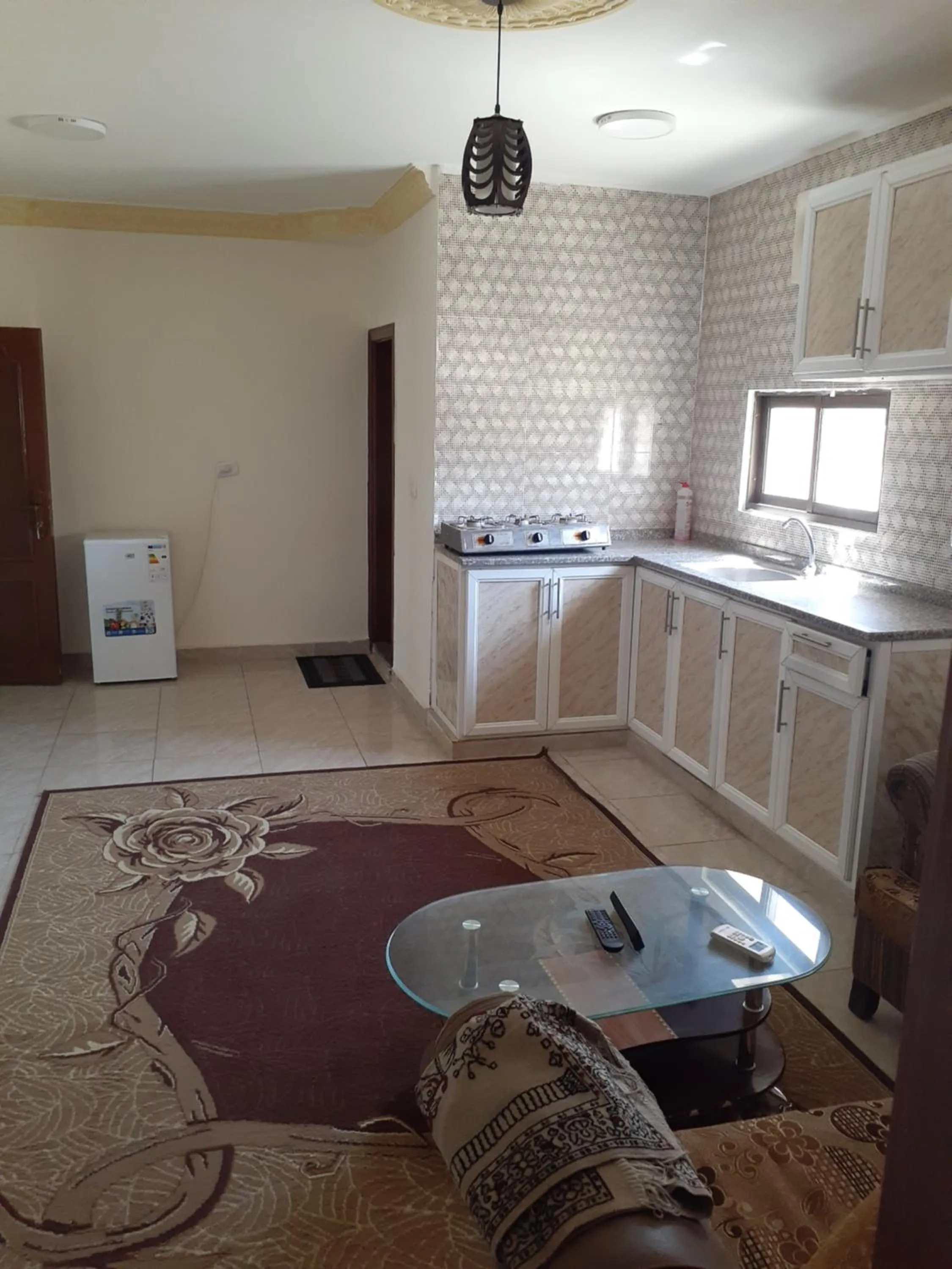 Kitchen or kitchenette in Petra Visitors Hotel