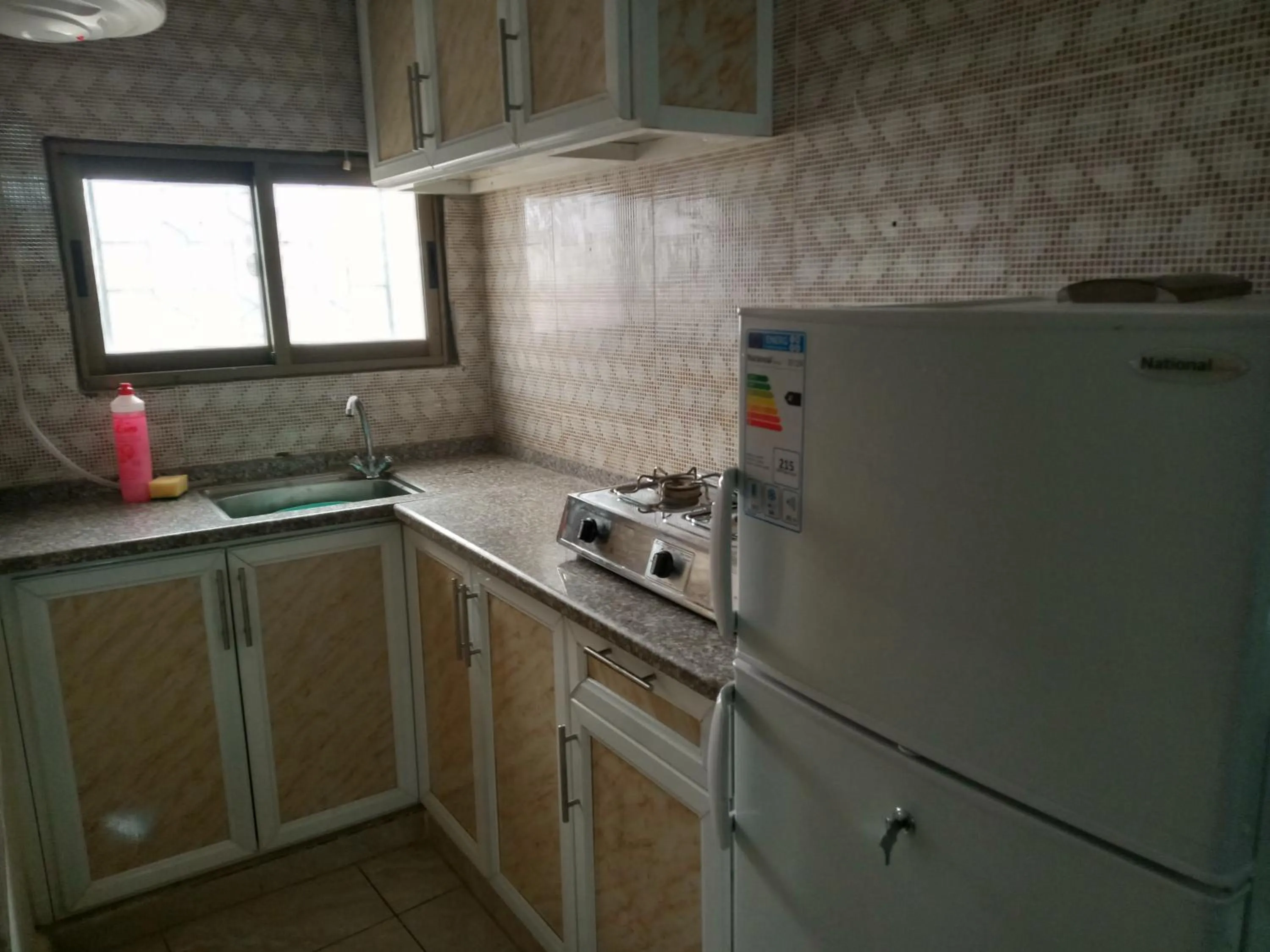 Kitchen or kitchenette in Petra Visitors Hotel