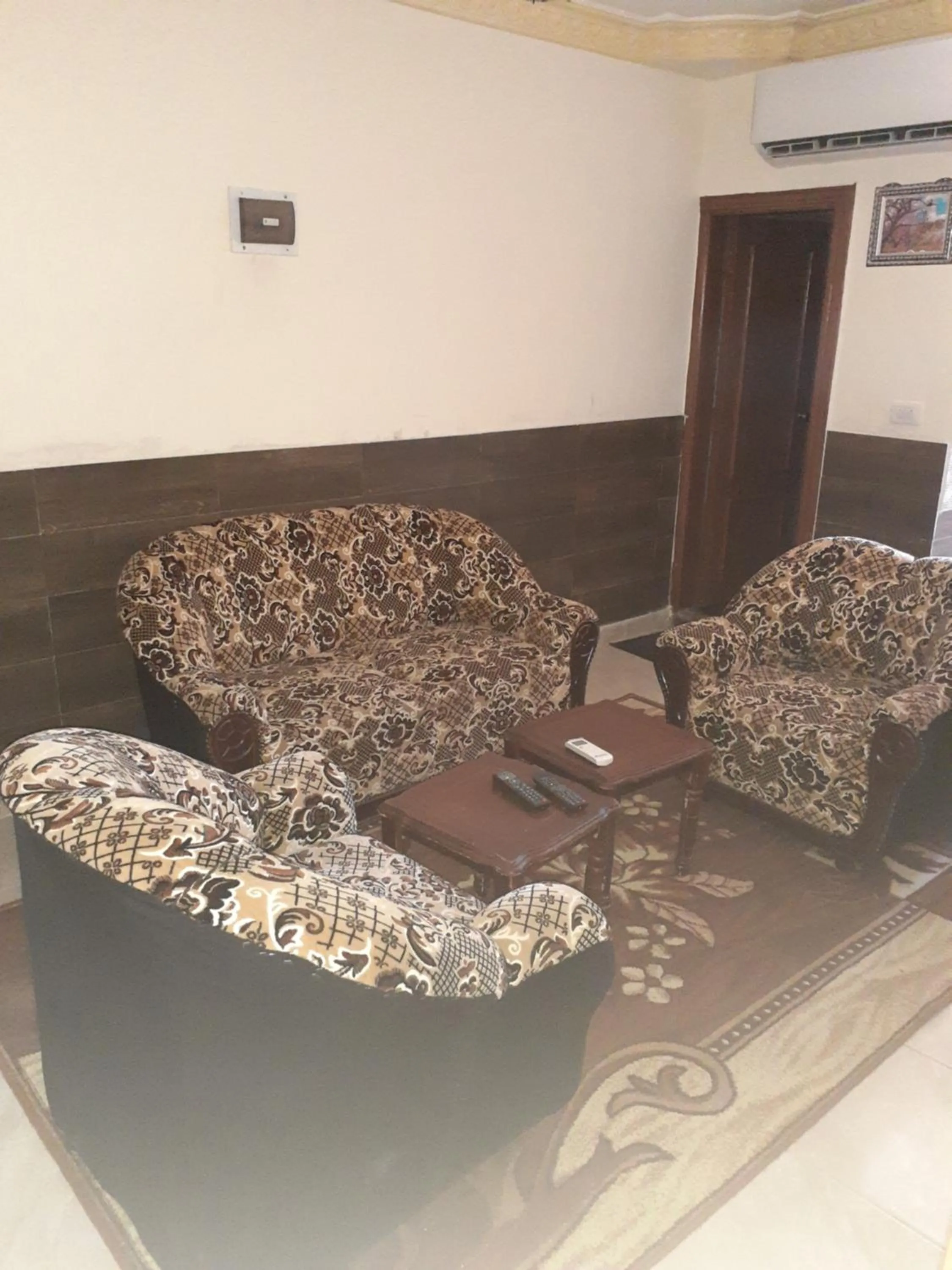 Seating area in Petra Visitors Hotel