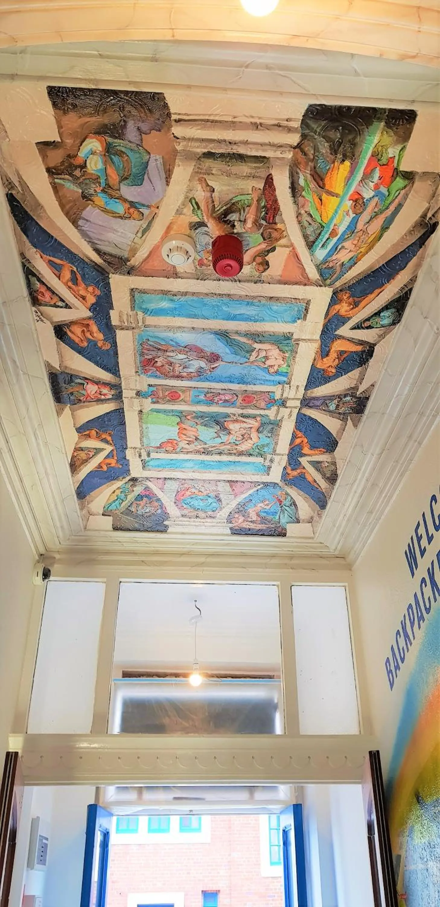 Decorative detail in Backpackers Blackpool Hotel & Suites