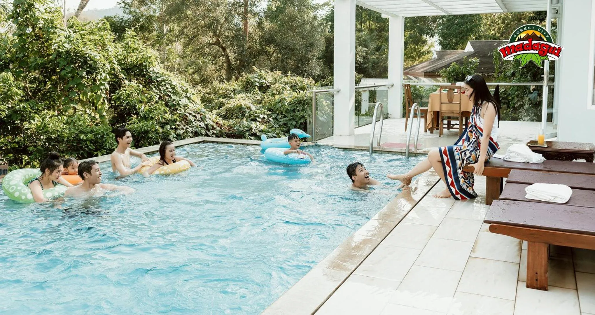 Pool view in Madagui Forest City