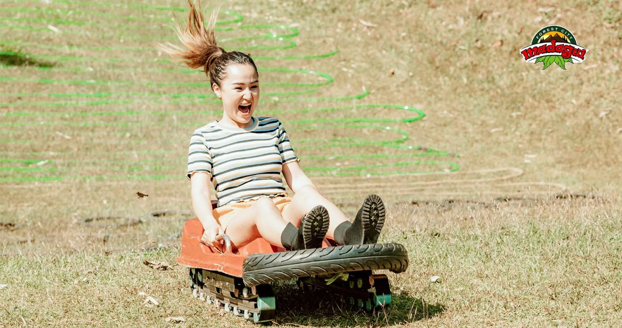 group of guests in Madagui Forest City