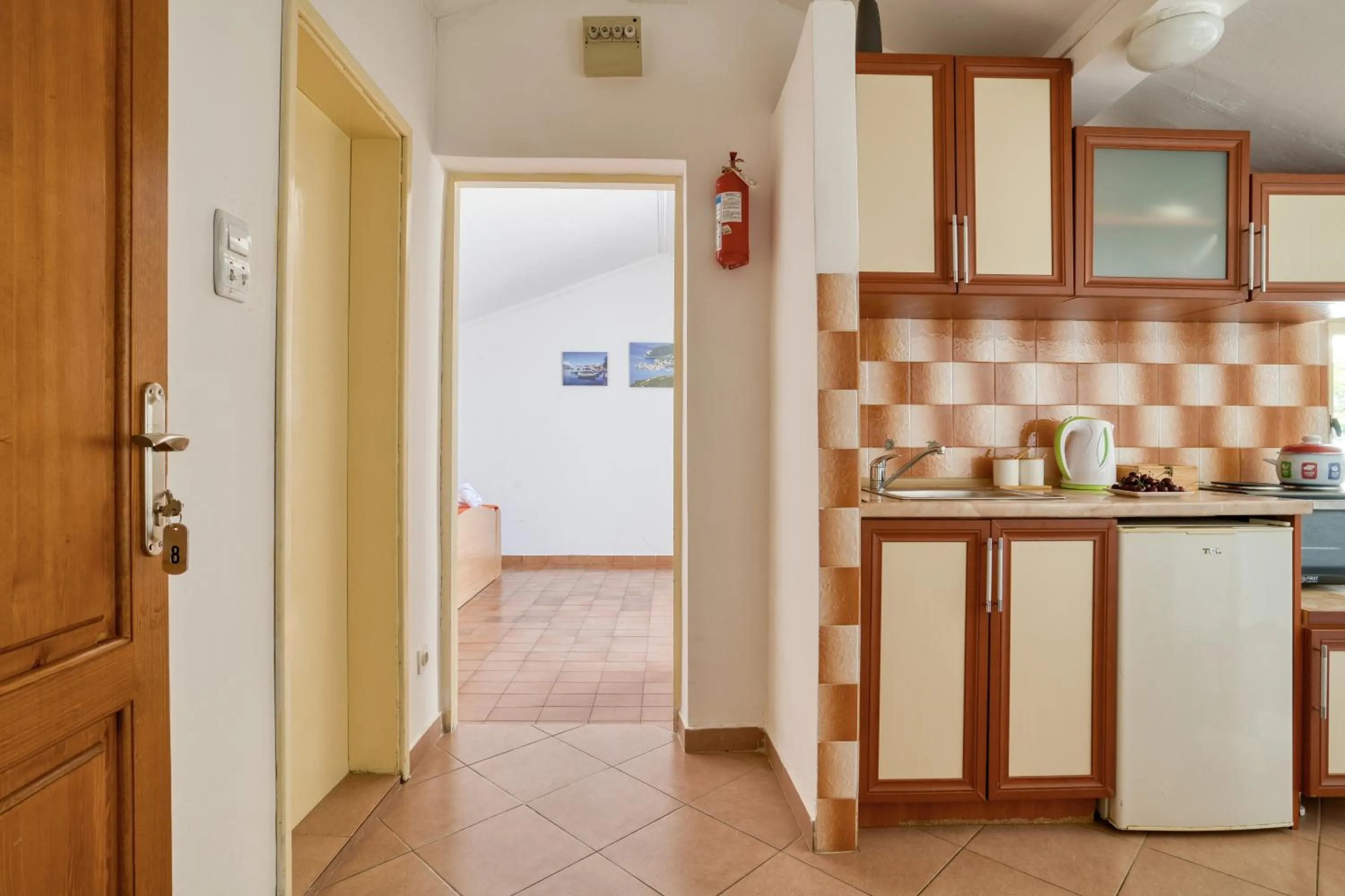 kitchen in Apartments Elena