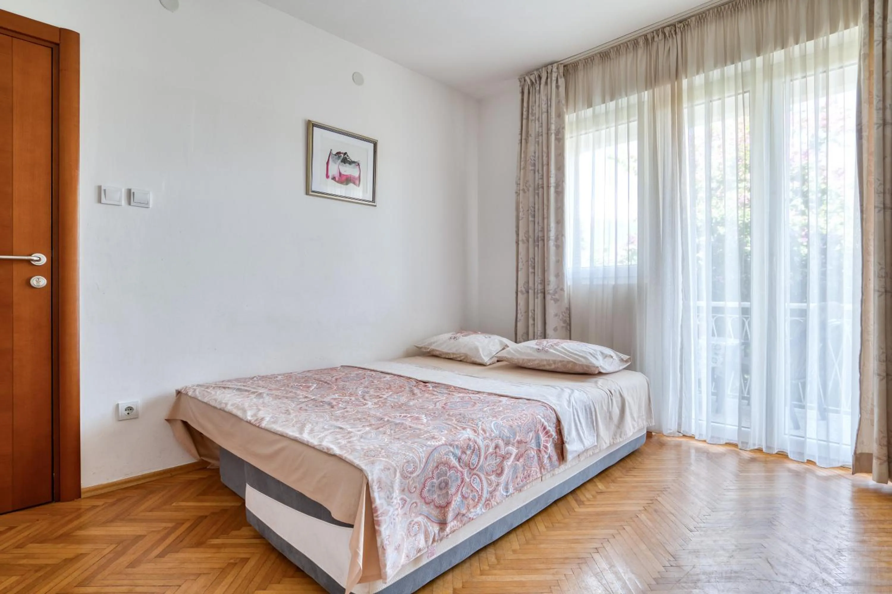 Living room, Bed in Apartments Elena