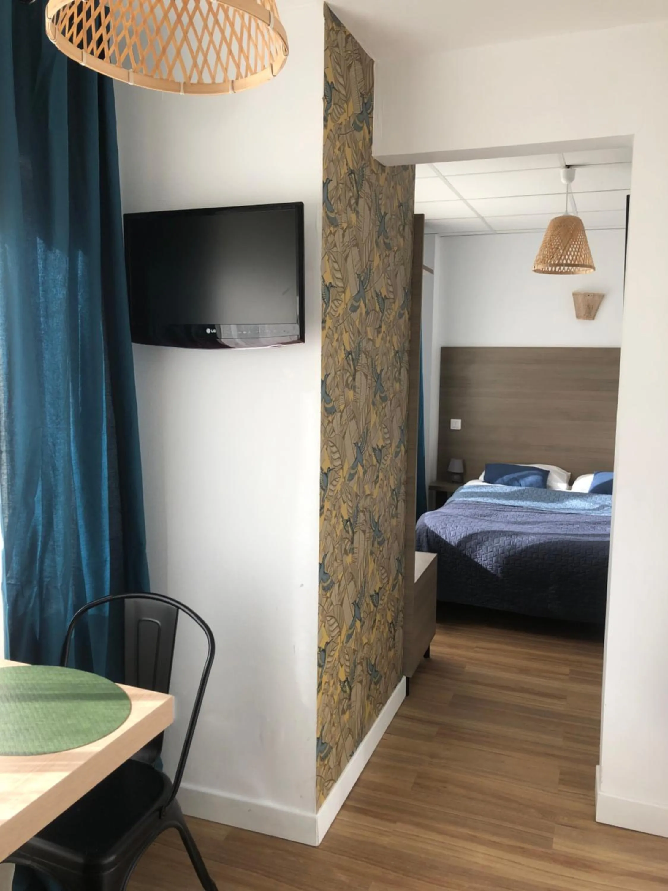 Bed in Résidence Cosyade équipée d'un parking privé gratuit