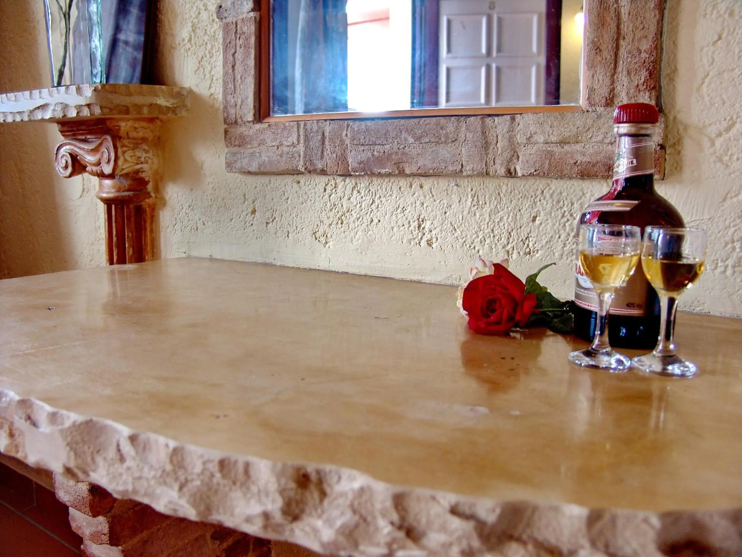 Seating area in Irida Aparthotel Malia by Estia