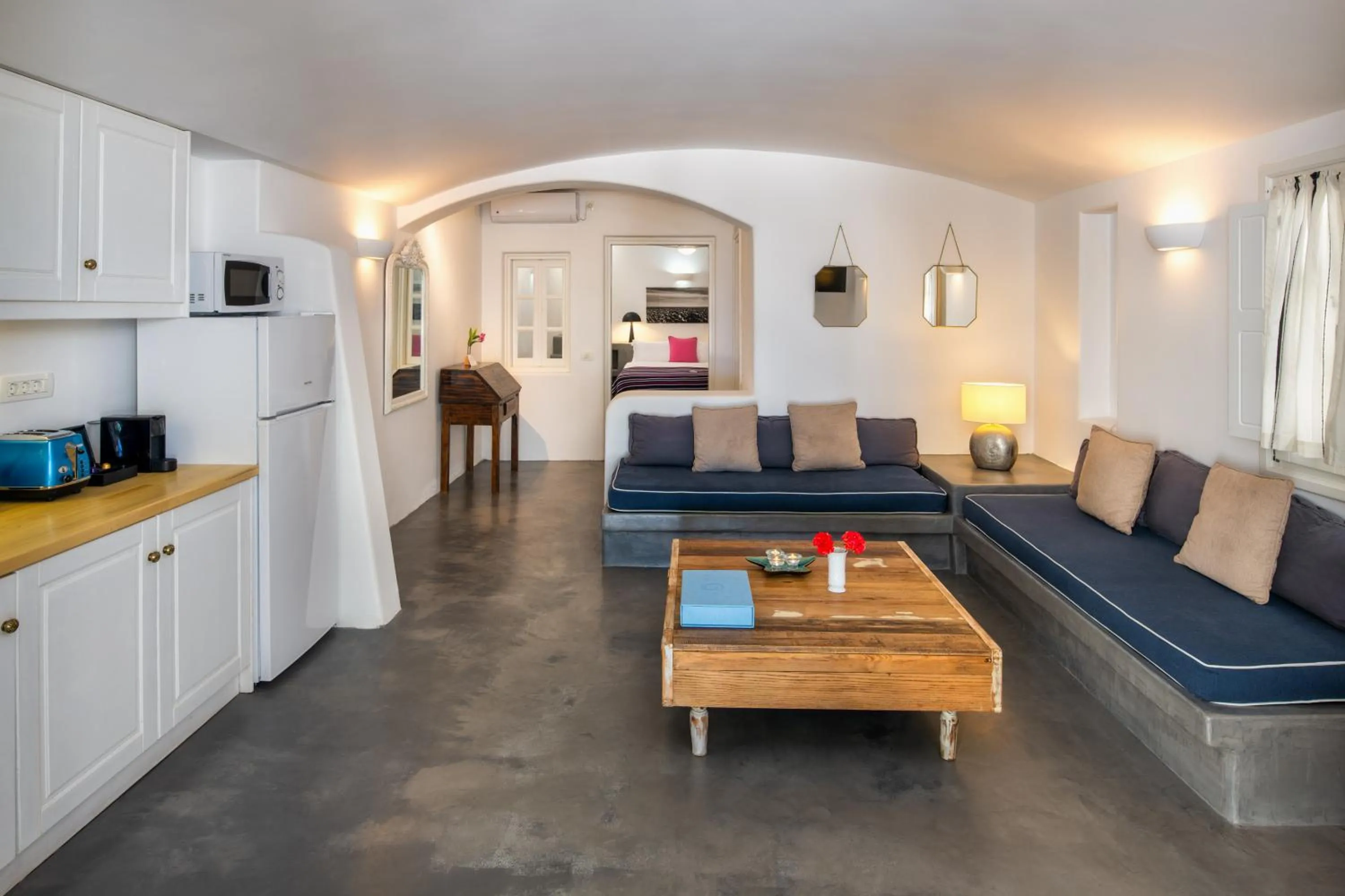 Bed in Anema Boutique Hotel & Villas Santorini