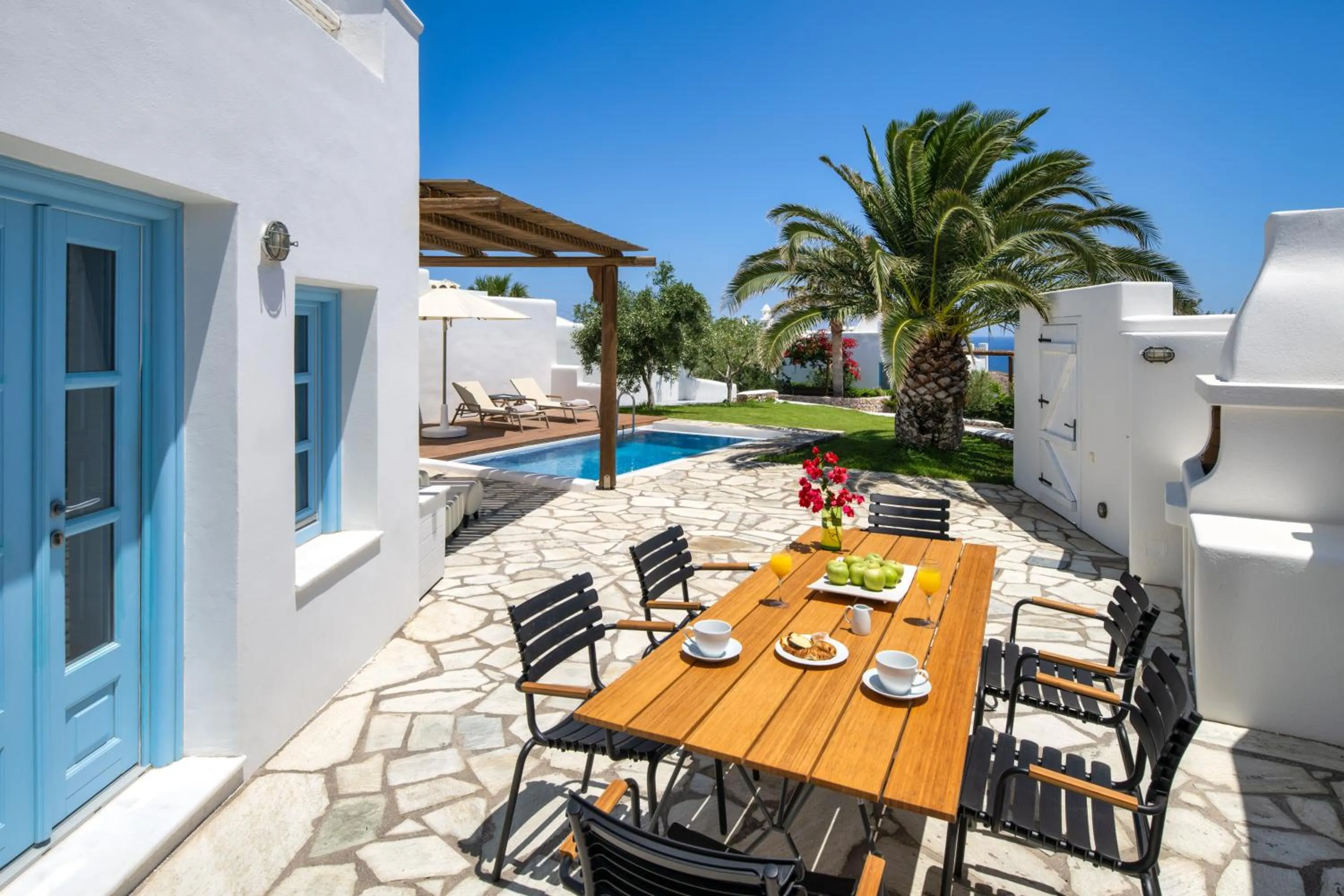 Patio in Anema Boutique Hotel & Villas Santorini