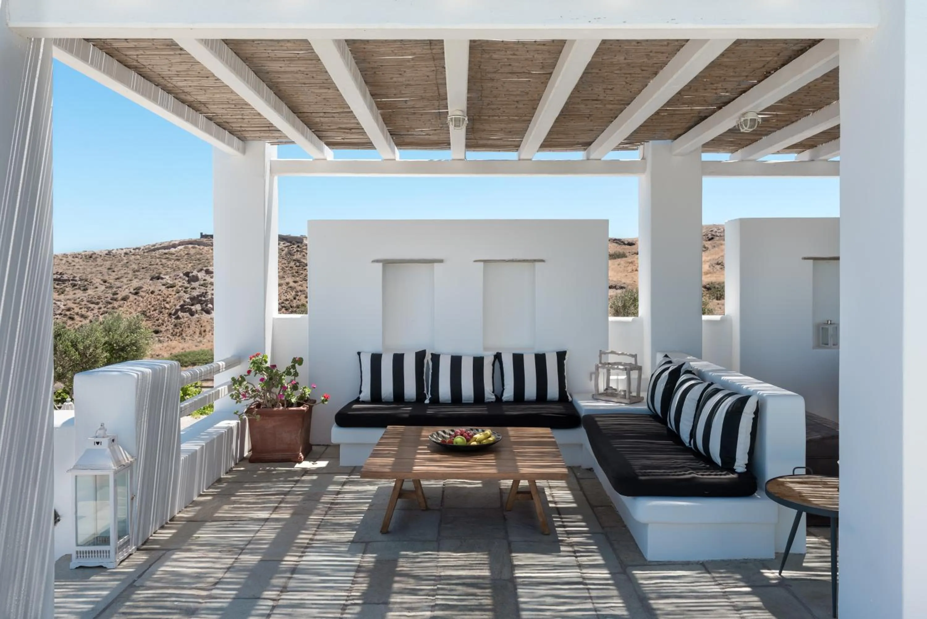 Balcony/Terrace in Anema Boutique Hotel & Villas Santorini