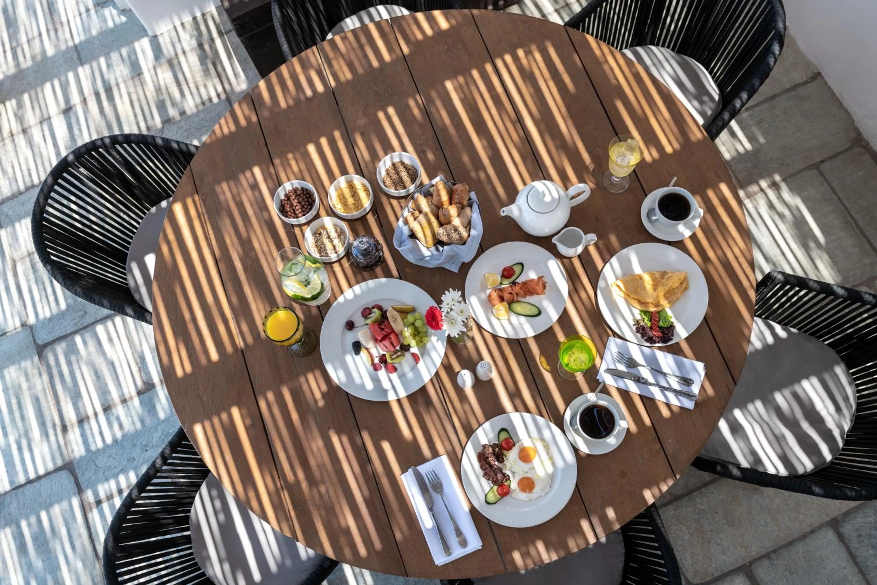 Breakfast in Anema Boutique Hotel & Villas Santorini
